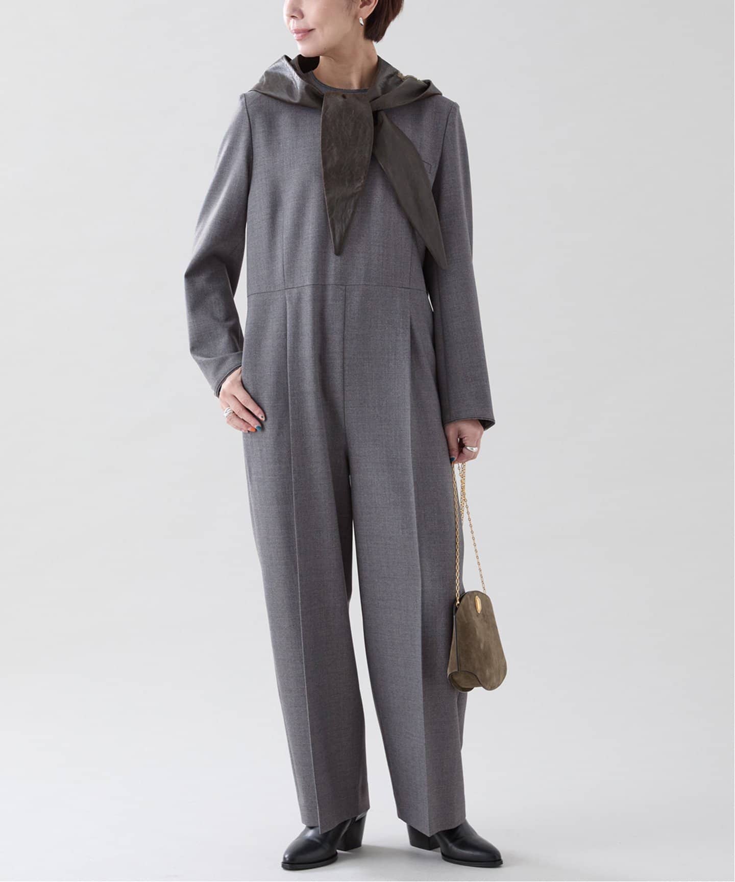 W/P梳毛ライクオールインワン（つなぎ／オールインワン）｜VERMEIL par