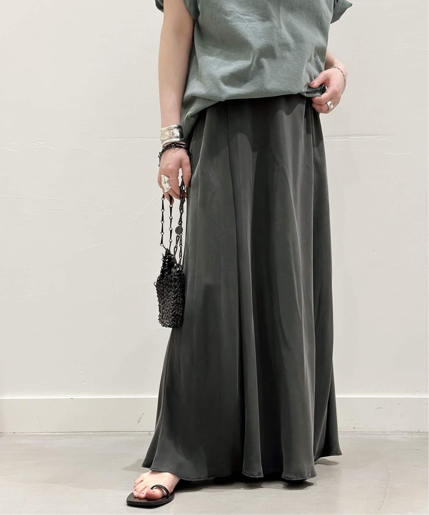 フィブリルキュプラ スカート（ロング・マキシ丈スカート）｜AP STUDIO