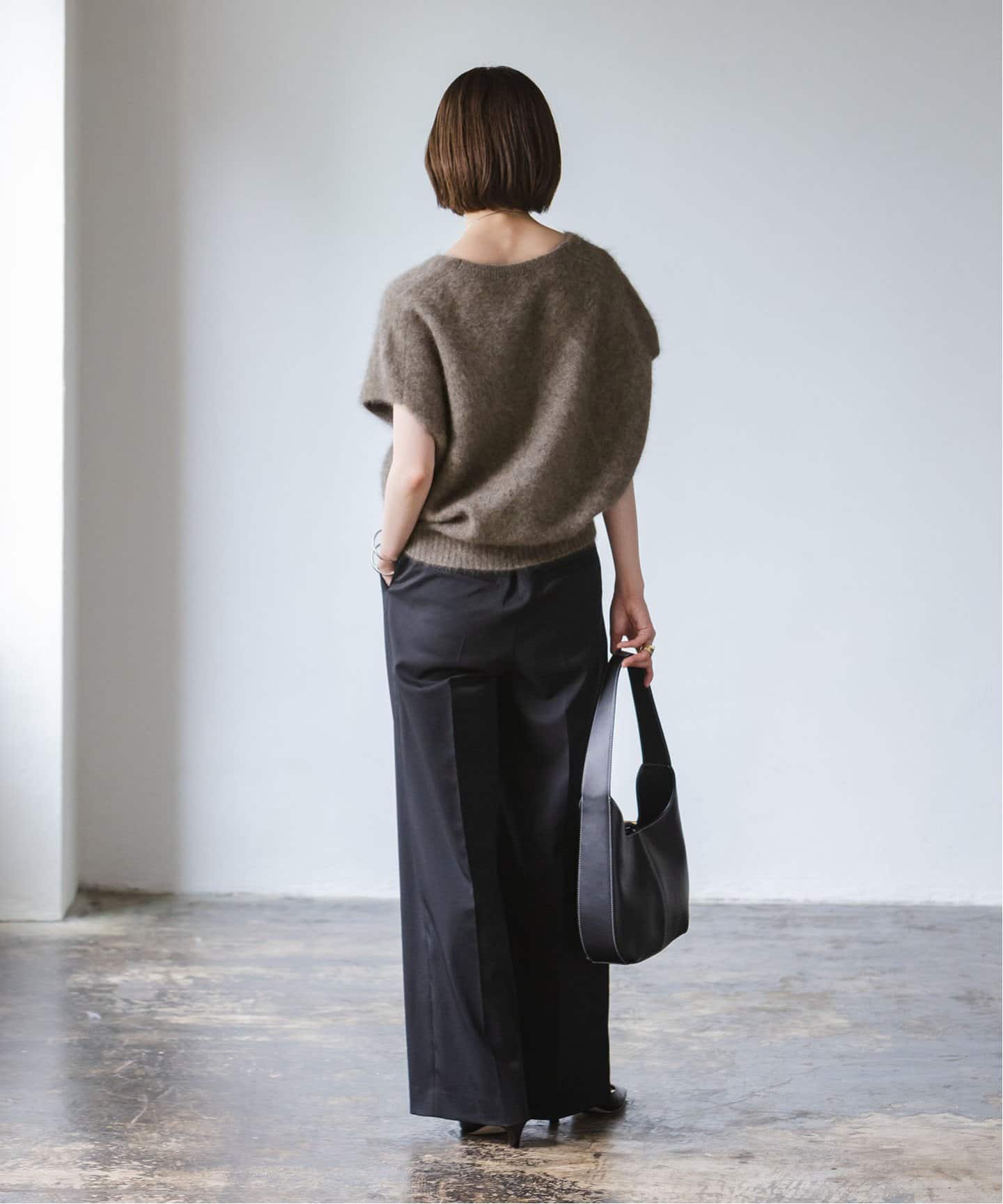 ○ファーニットVネックベスト（ニット／セーター）｜NOBLE（ノーブル