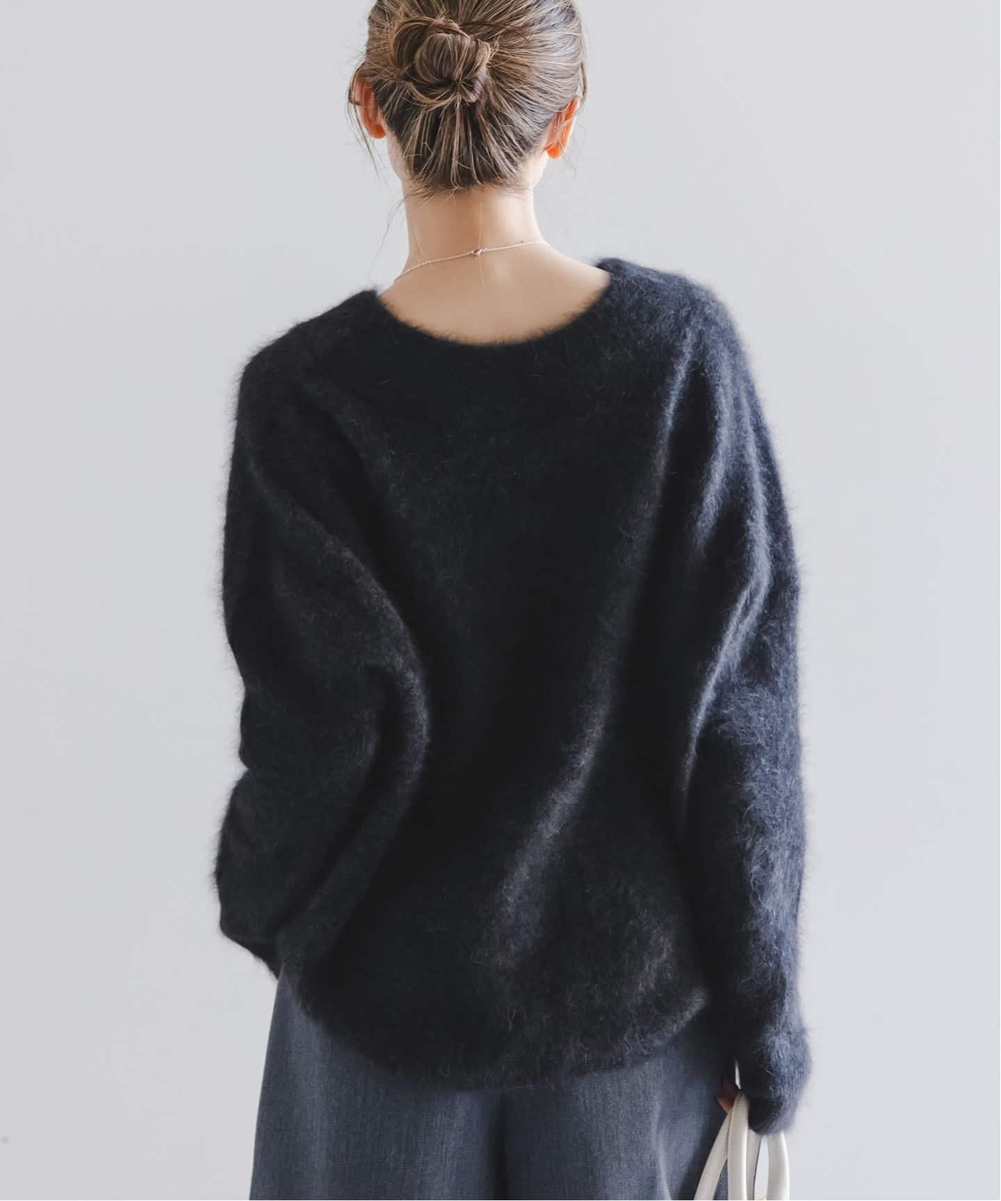 ファーニットVネックプルオーバー（ニット／セーター）｜NOBLE