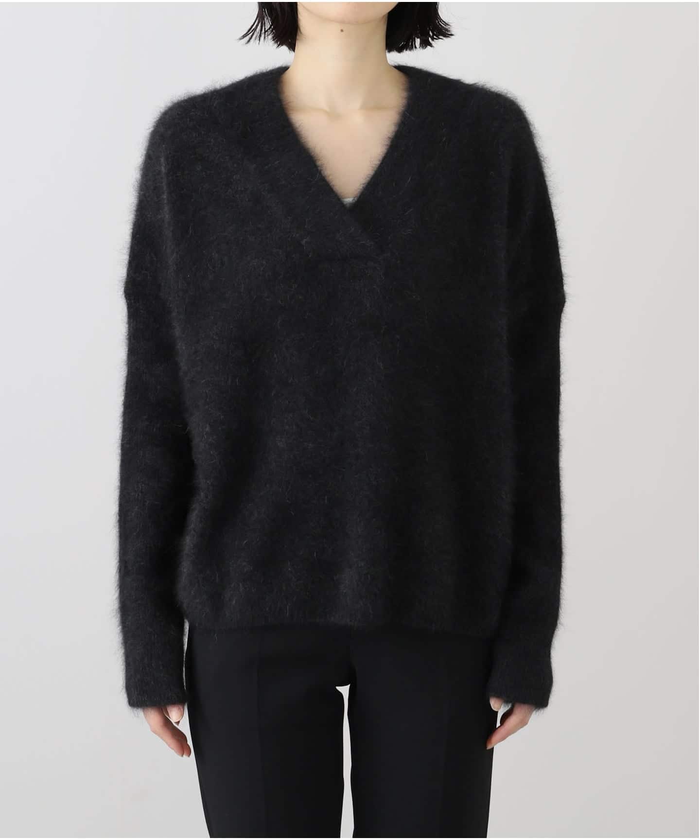 ファーニットVネックプルオーバー（ニット／セーター）｜NOBLE