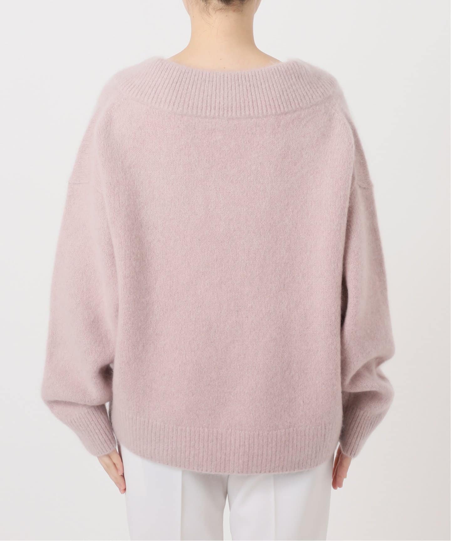 追加》YAK/ヤク ワイドVネックニット 3（ニット／セーター）｜NOBLE