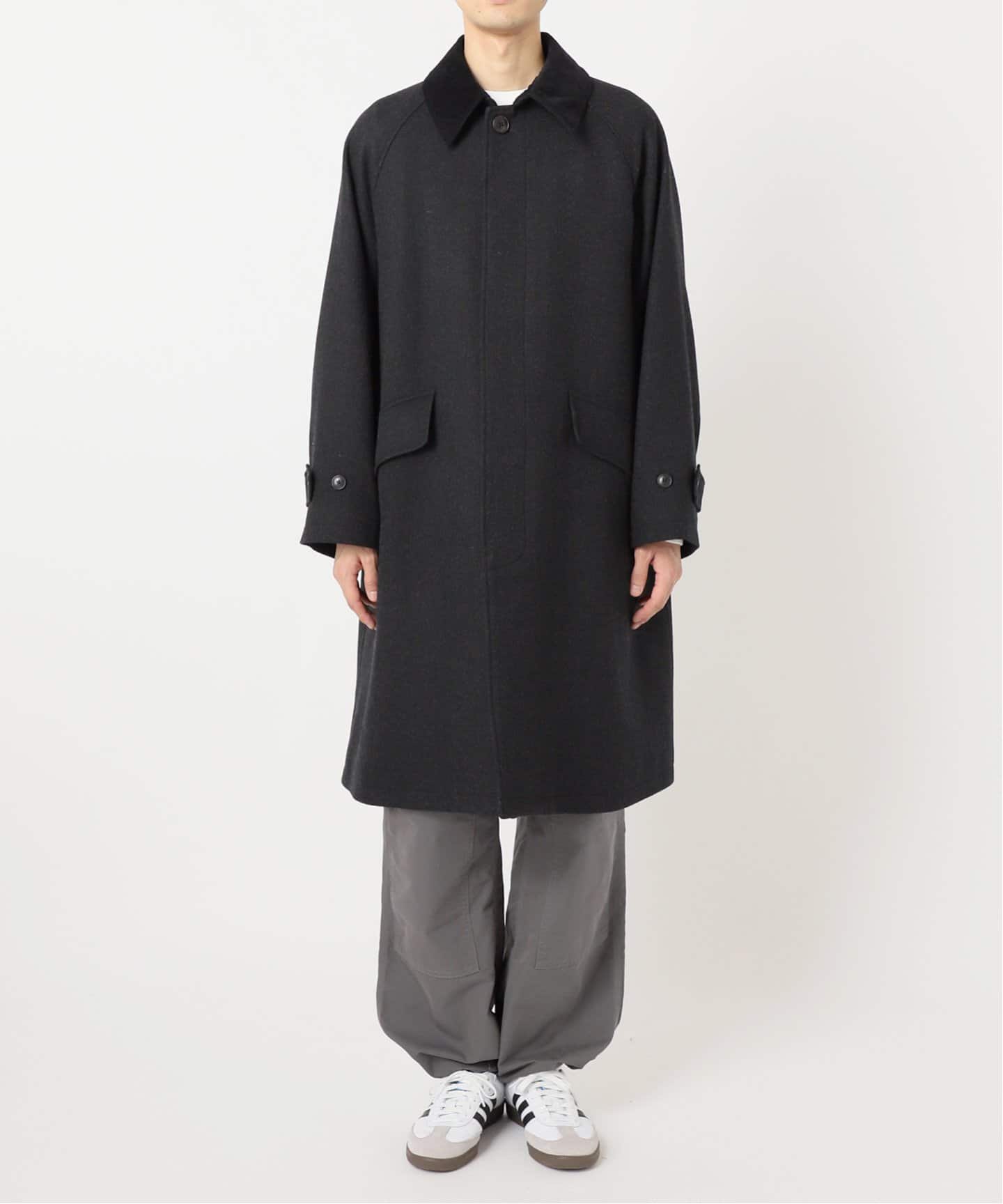 HIGH LAND WOOL オーバーサイズバルマカーンコート（ステンカラー