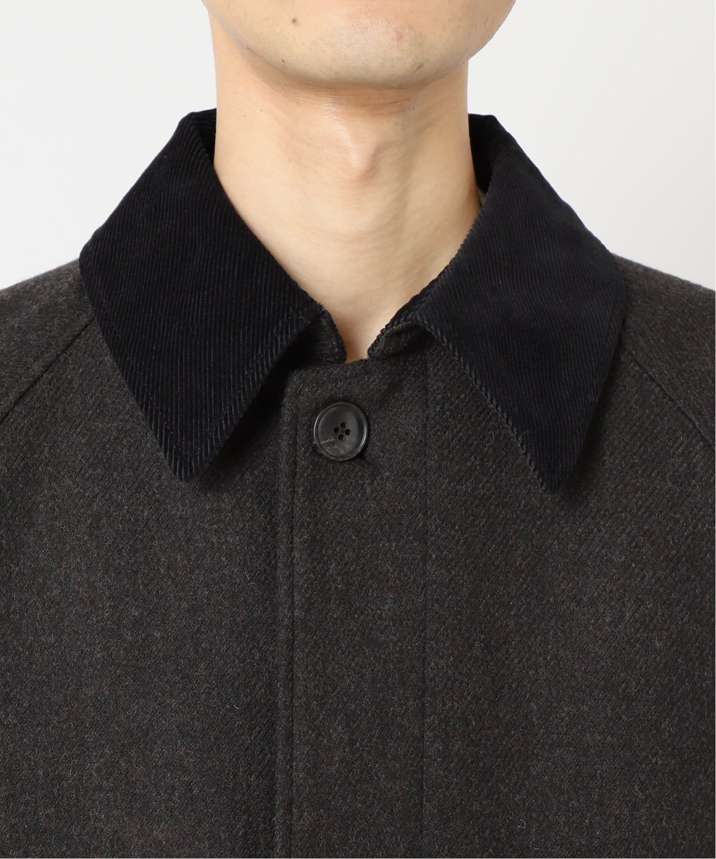 HIGH LAND WOOL オーバーサイズバルマカーンコート（ステンカラー