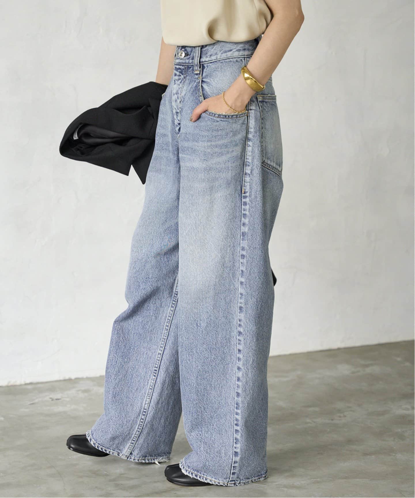 追加》R'IAM WIDE デニム（デニムパンツ・ジーンズ）｜Plage