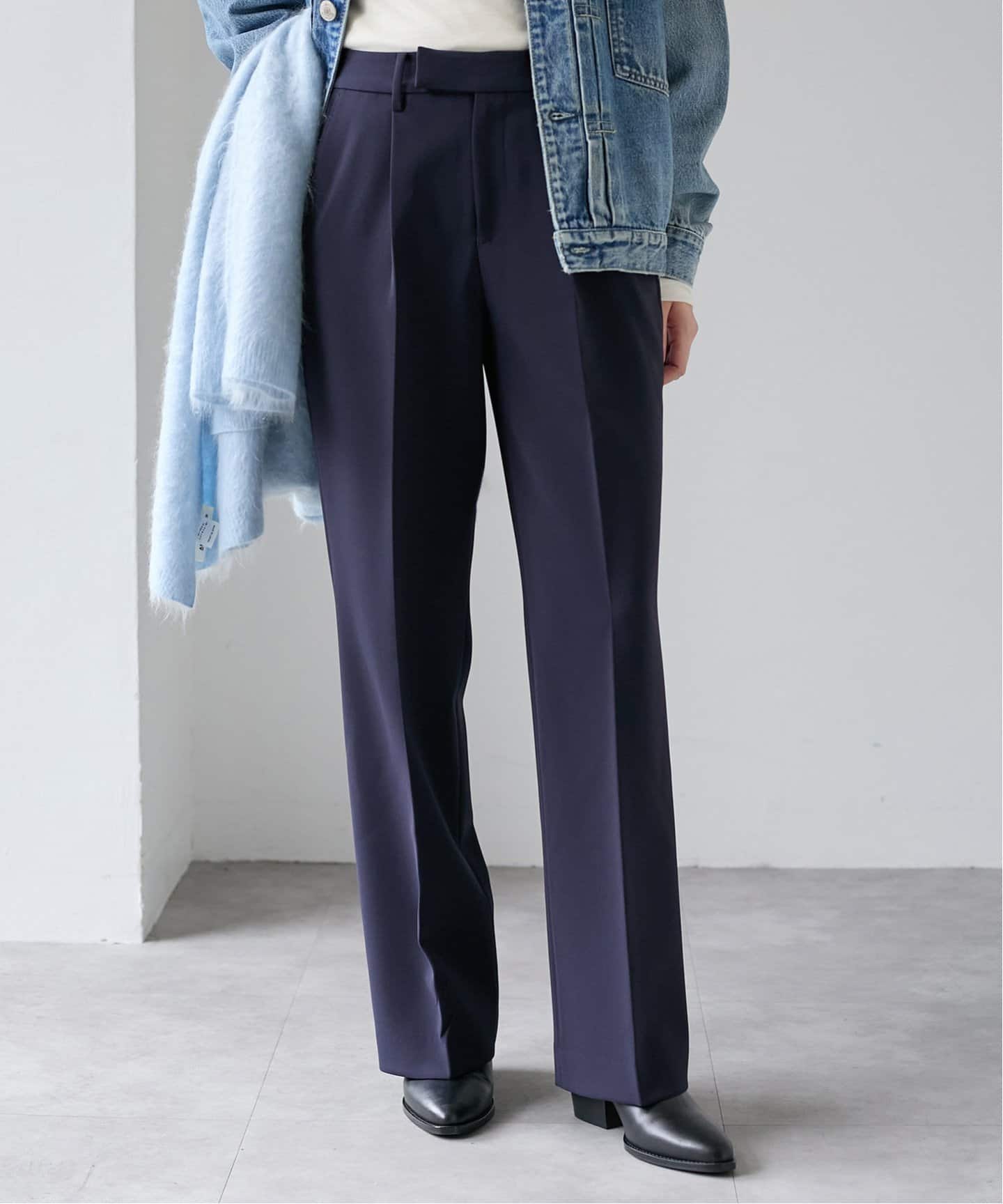 ダブルクロス ストレッチパンツ（スラックス）｜VERMEIL par iena