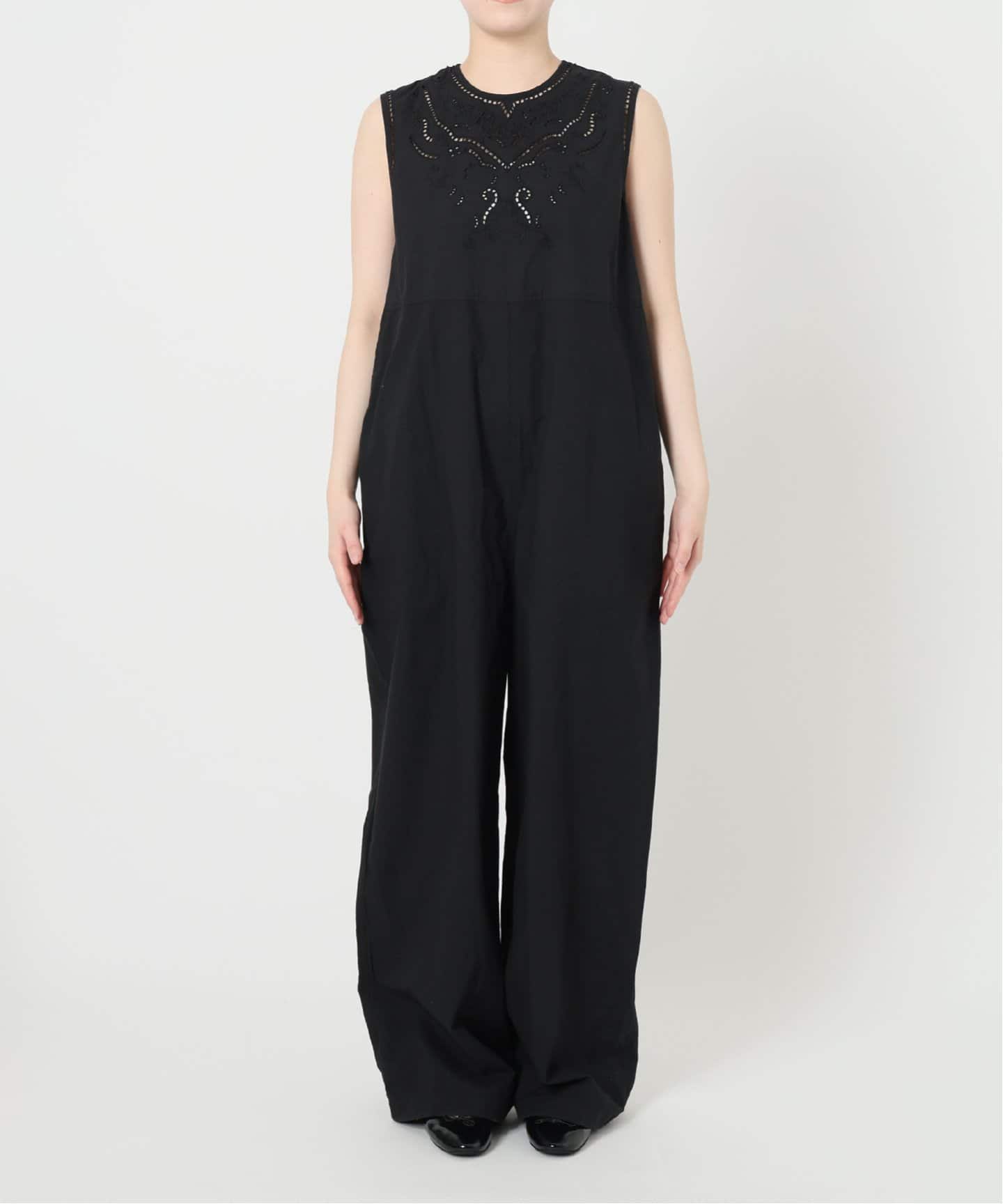 追加》IENA LA BOUCLE カットワークレースオールインワン2（つなぎ
