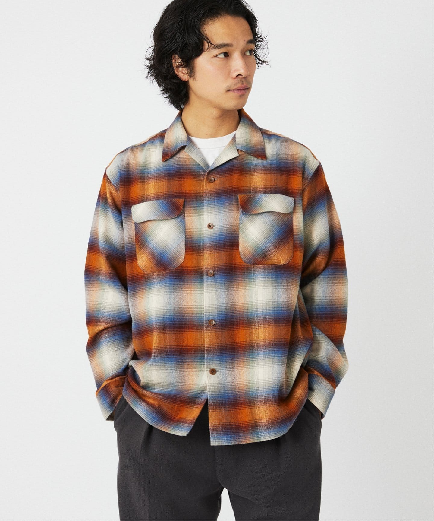 PENDLETON / ペンドルトン 別注コットンシャギー オープンカラーシャツ