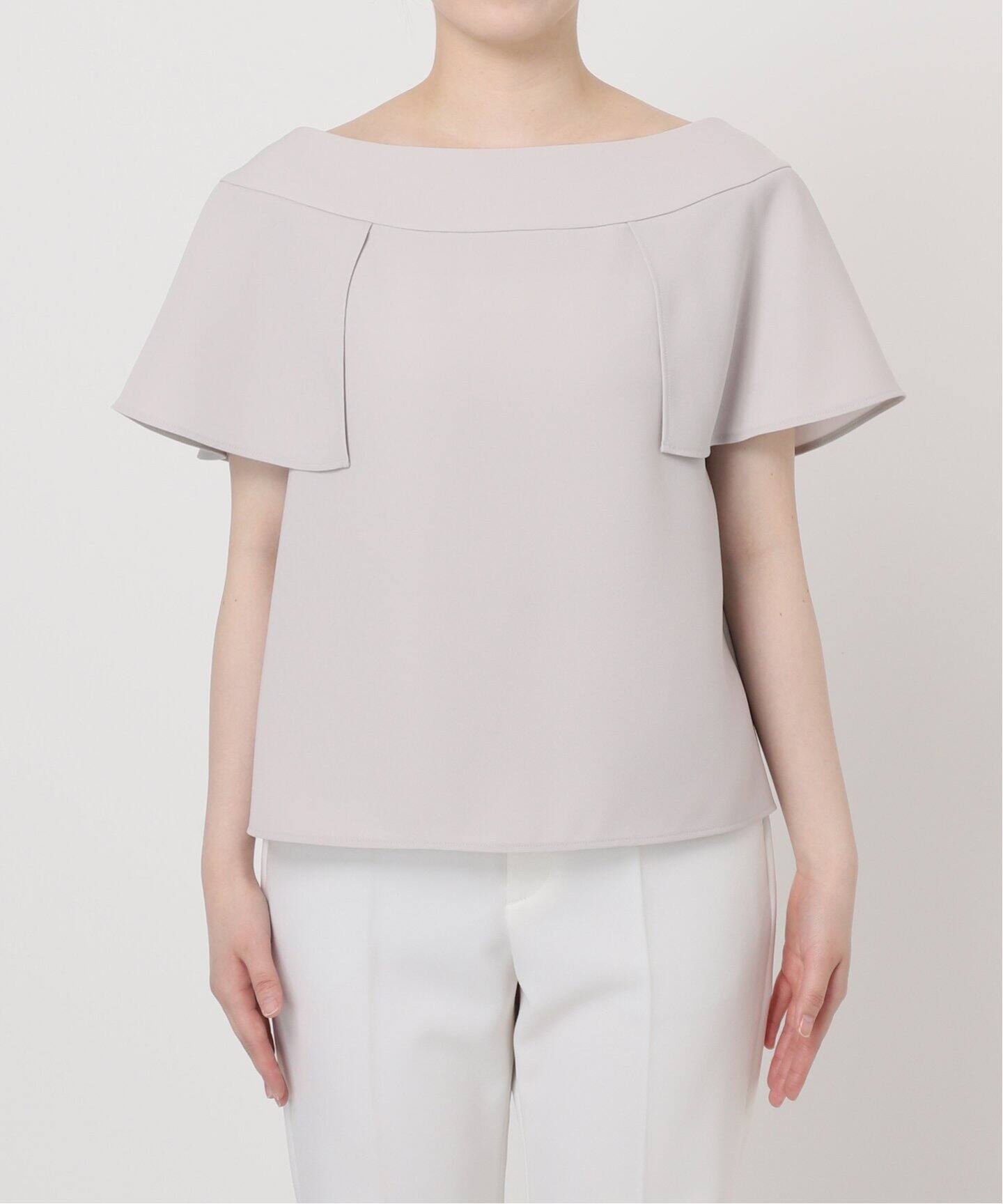 洗える】スクエアケープスリーブブラウス（シャツ／ブラウス）｜NOBLE