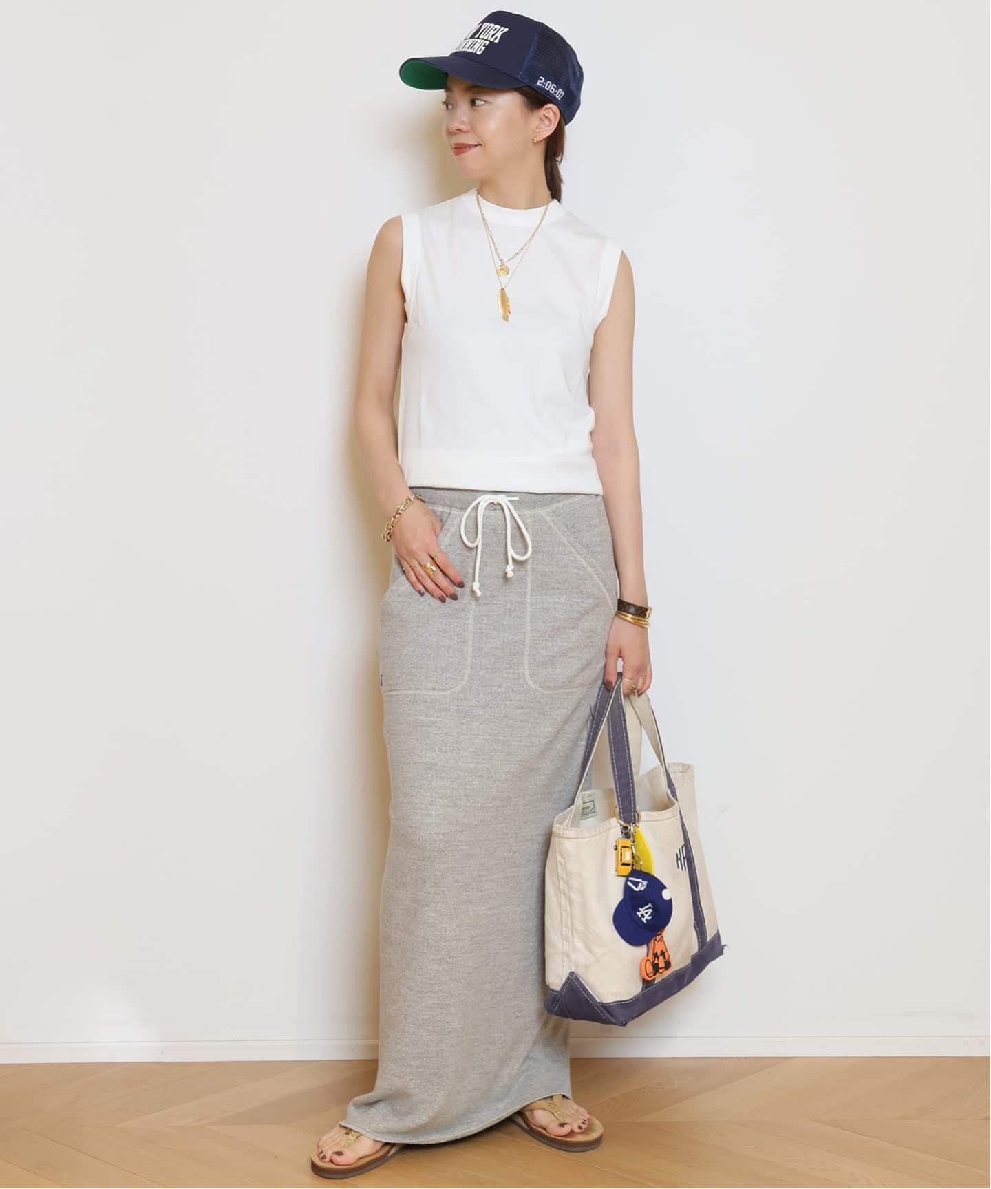 MADISONBLUE/マディソンブルー】SWEAT スカート（ロング・マキシ丈