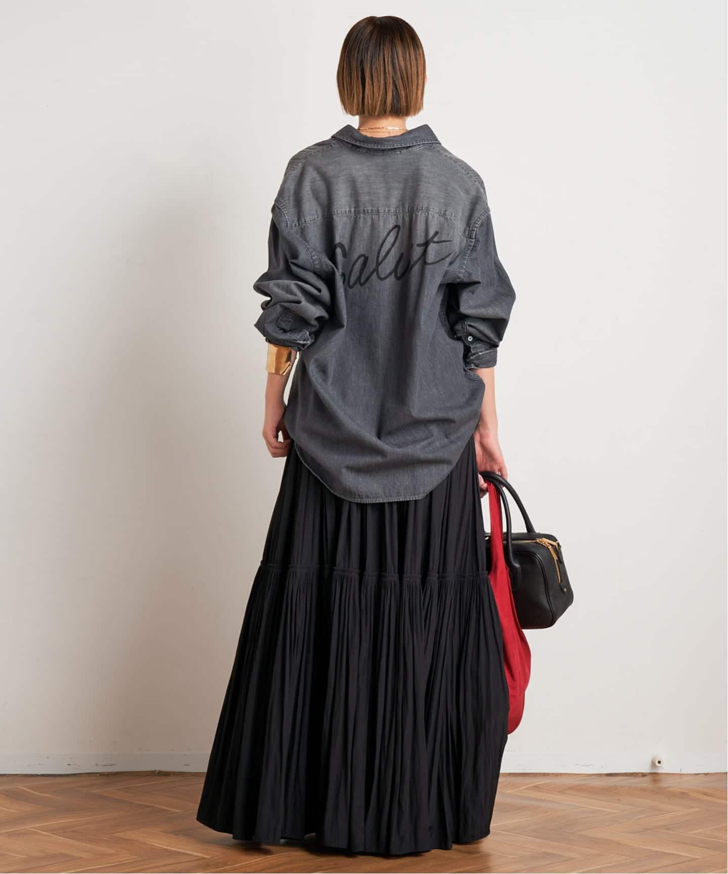 ギャザーマキシスカート（ロング・マキシ丈スカート）｜AP STUDIO