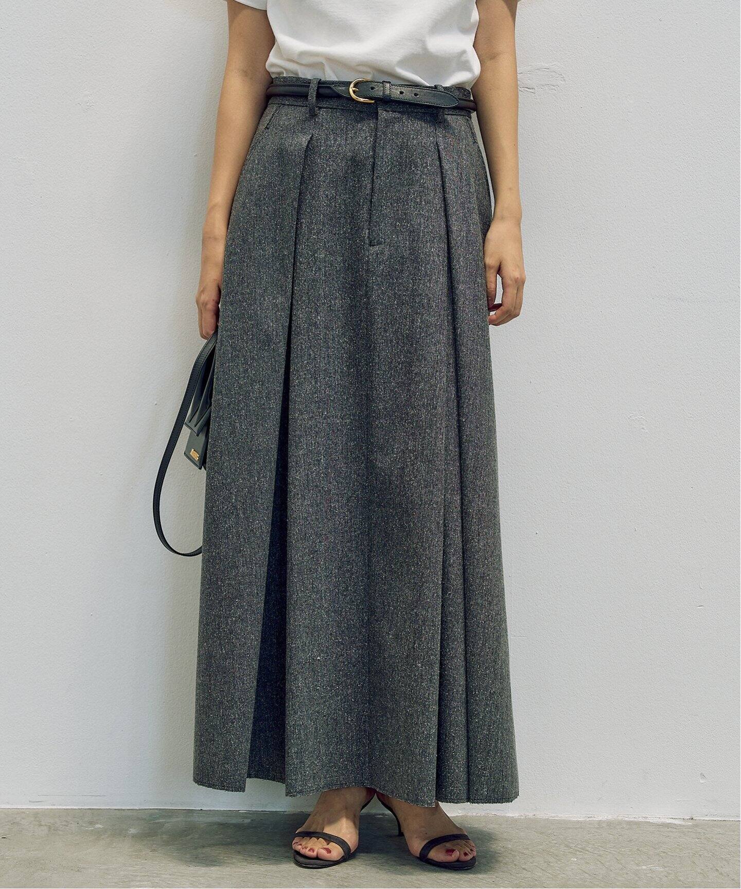 追加》R'IAM TWEEDボンディング スカート（ロング・マキシ丈スカート