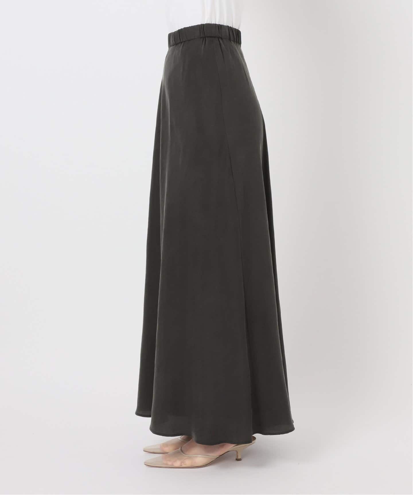追加》Washable Fibril Drape スカート（ロング・マキシ丈スカート