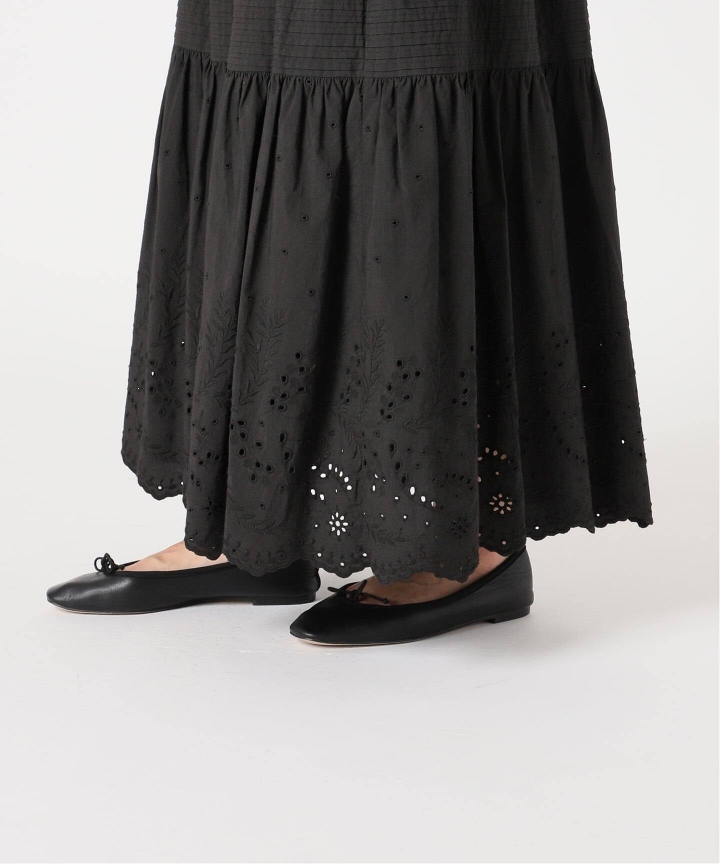 追加》エンブロイダリーレーススカート（ロング・マキシ丈スカート