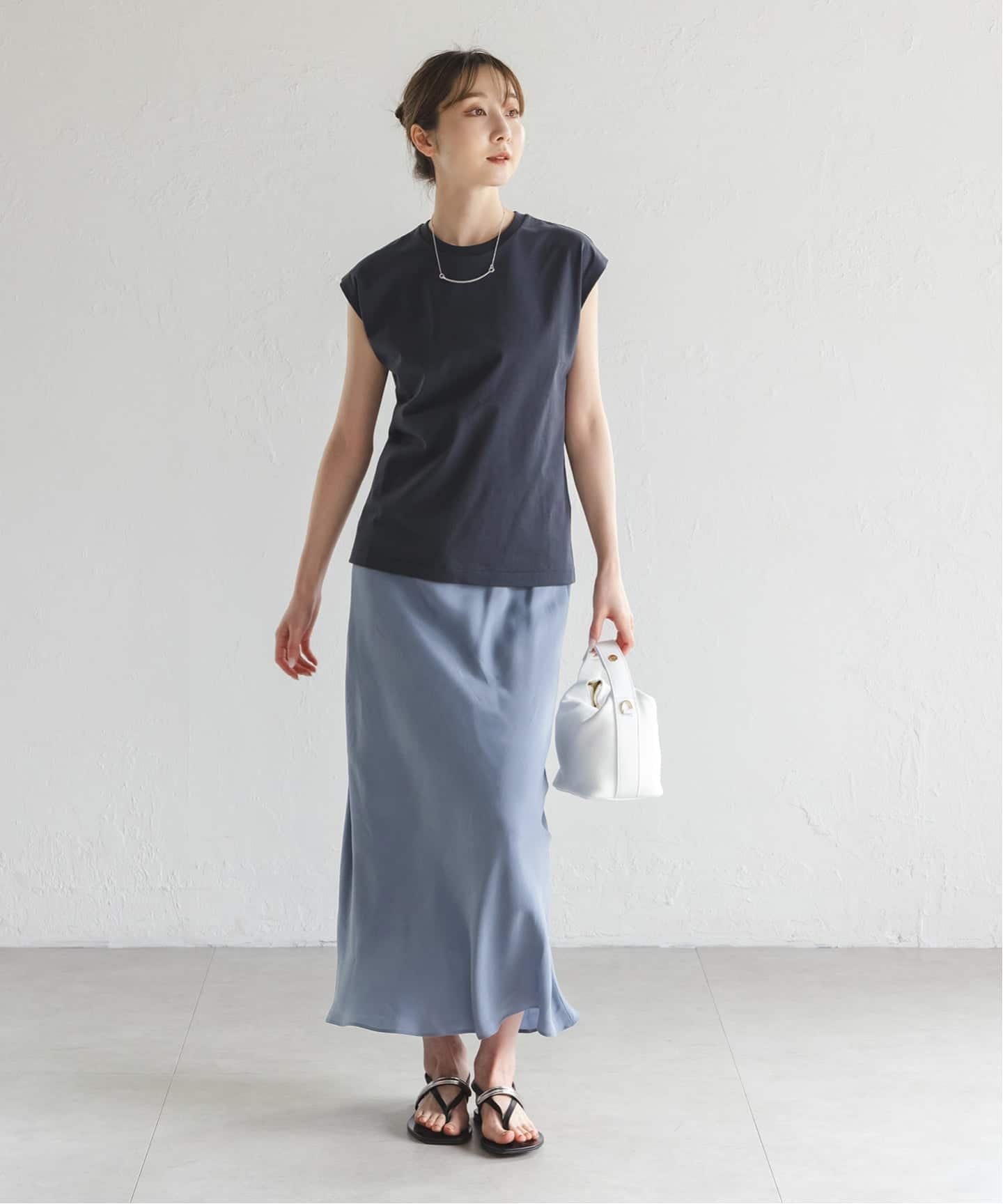 追加2》キュプラナローAラインスカート（ロング・マキシ丈スカート