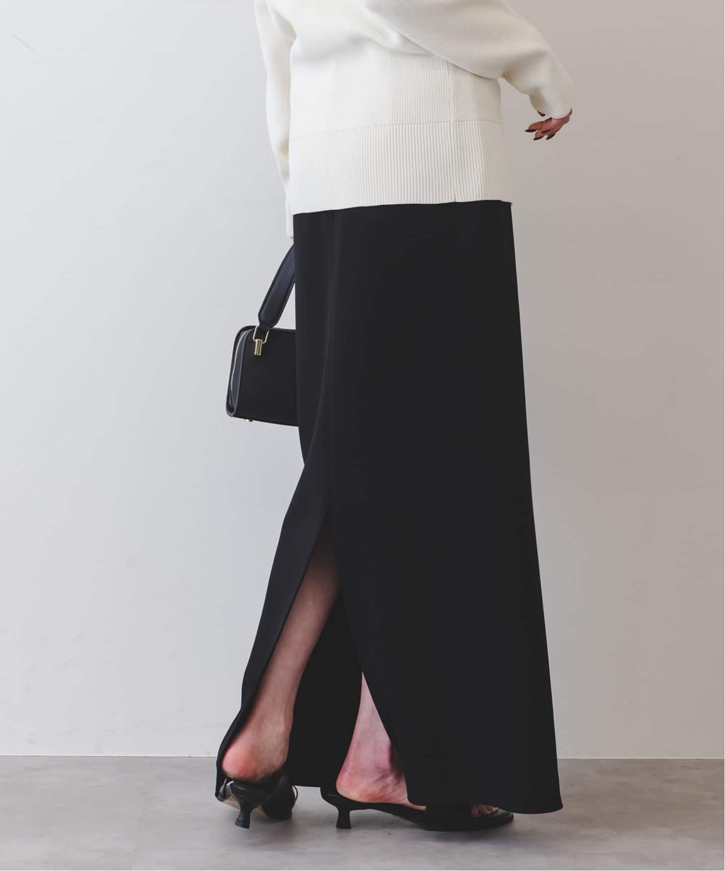 追加》【洗える】コンフォートジャージーライクタイトスカート 3