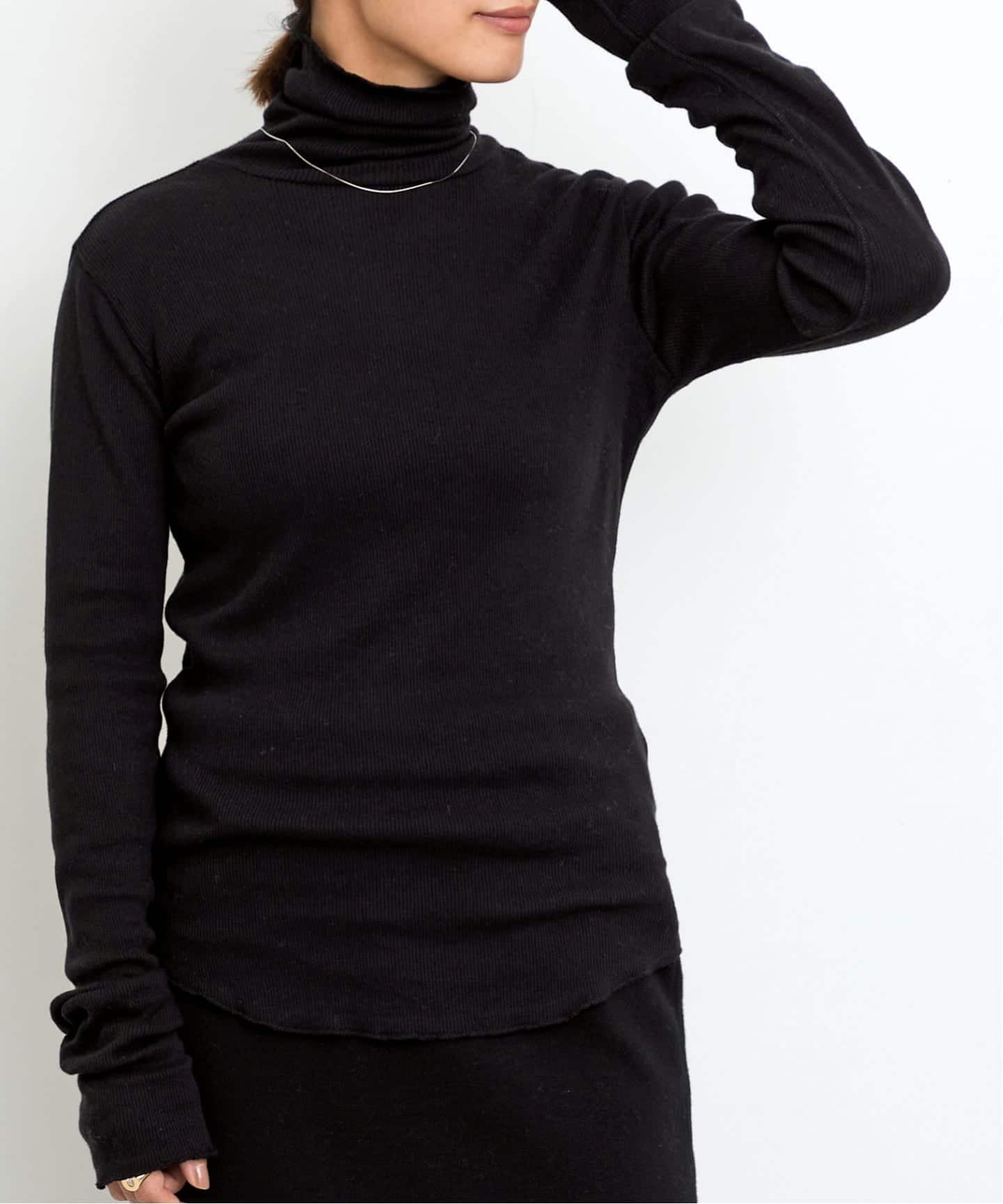 Yak/Cotton RIB TURTLE NECK（Tシャツ／カットソー）｜L'Appartement