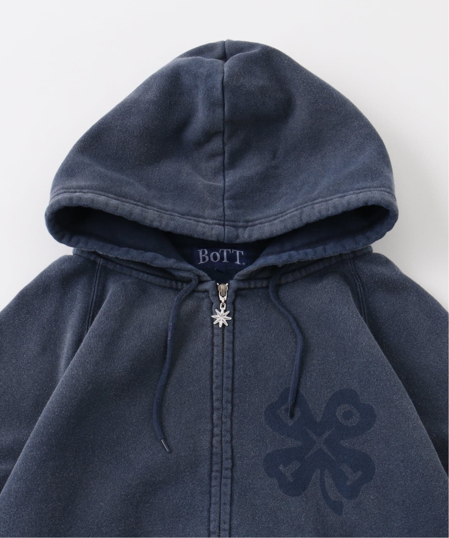 BoTT / ボット Washed Lucky Logo Zip Hoodie（Tシャツ／カットソー