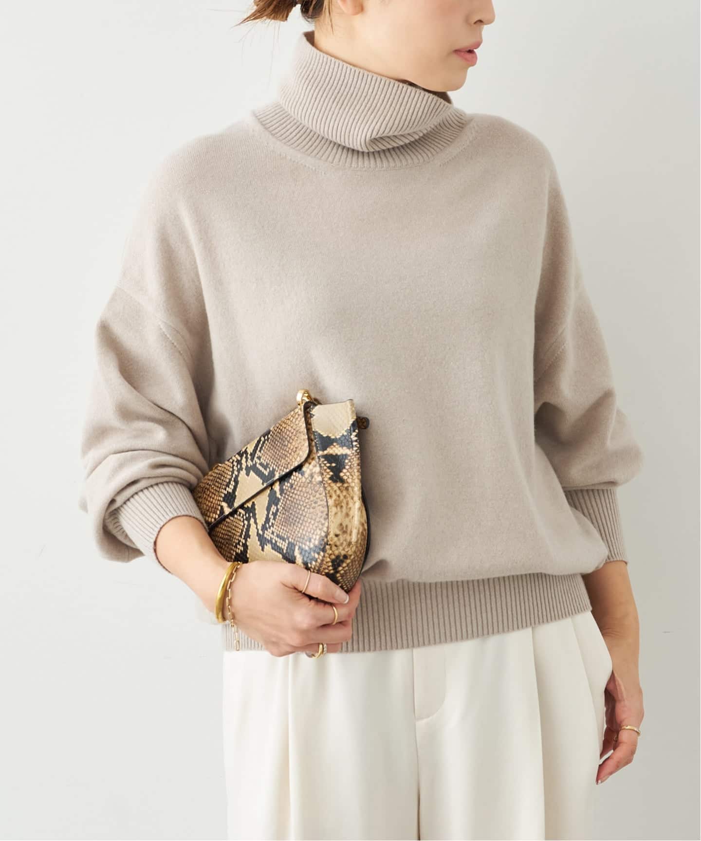 JUSPER タートルネック プルオーバー（ニット／セーター）｜Deuxieme