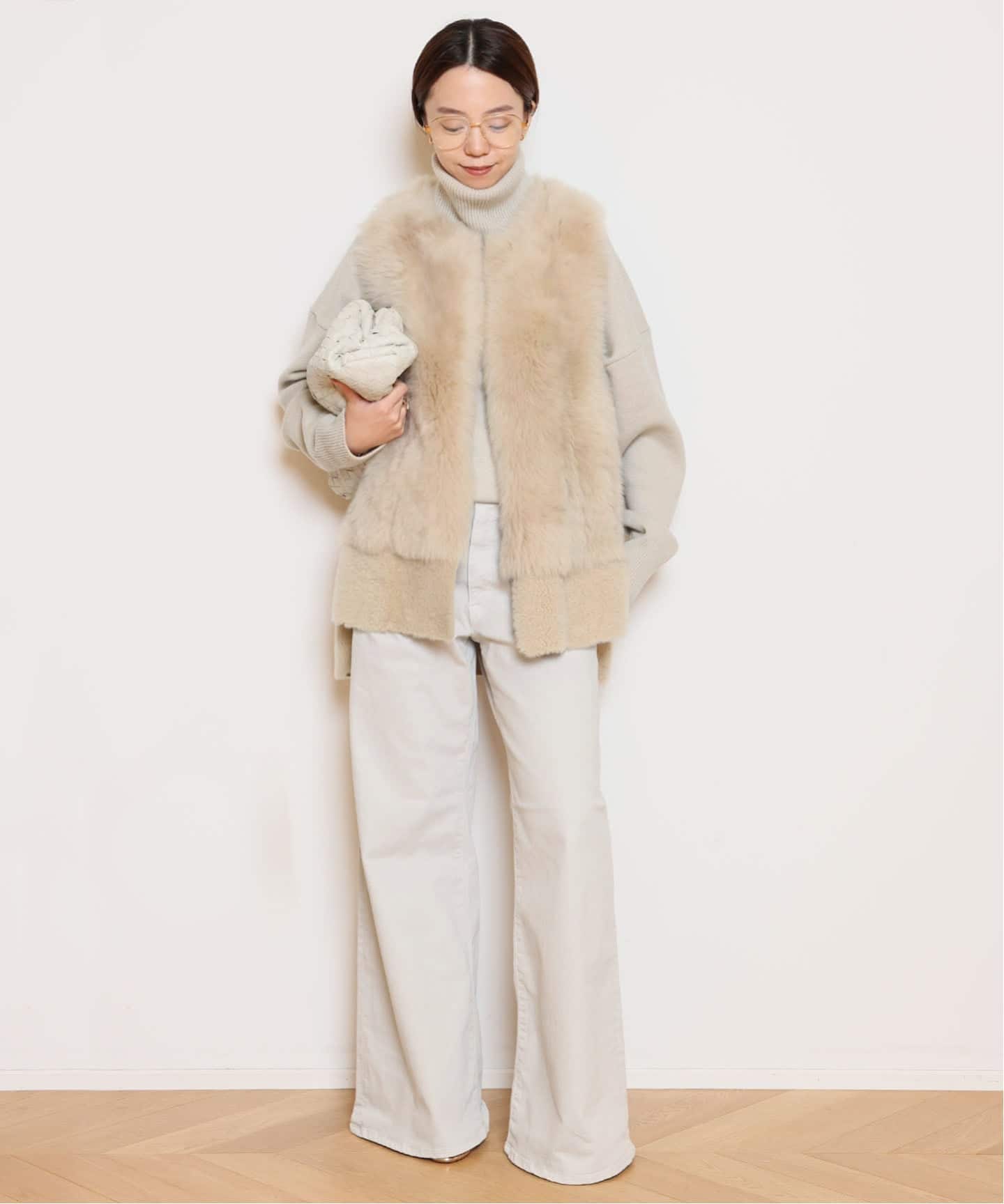 ミドルゲージタートルニット（ニット／セーター）｜MUSE de Deuxieme