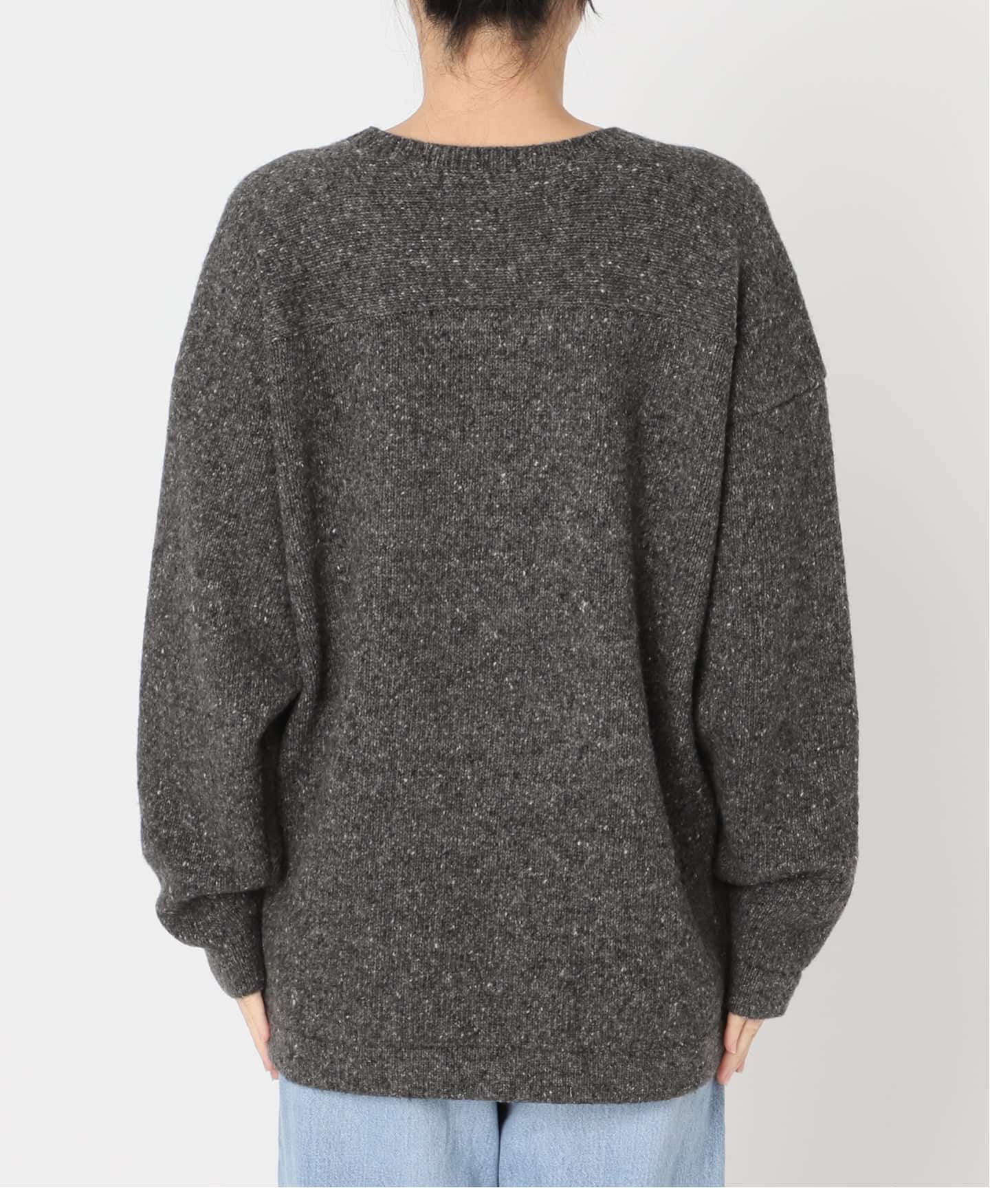 BLACK ローゲージインターシャニット（ニット／セーター）｜IENA