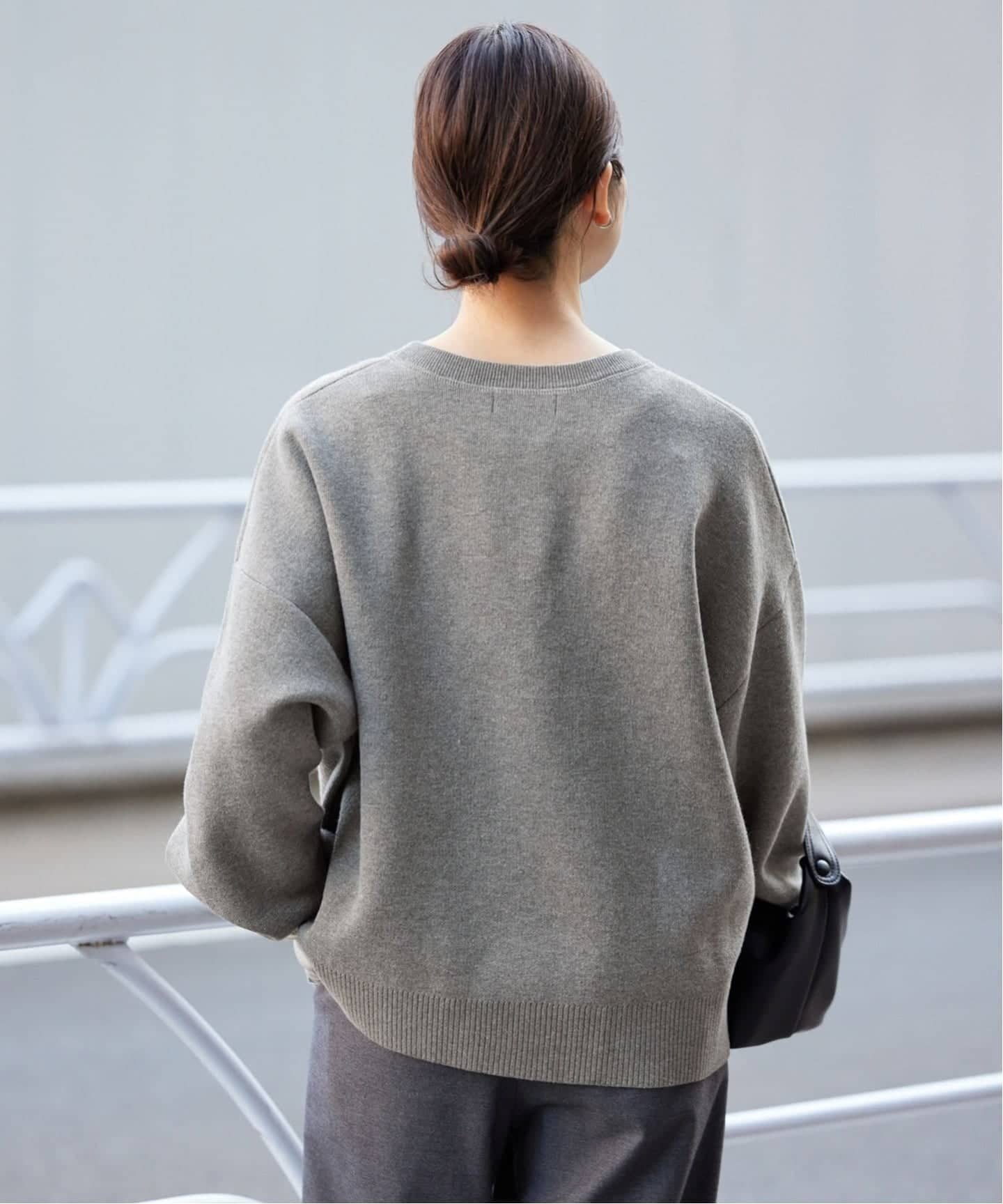 WEB限定カラー有り/追加3》サガラ刺繍スウェットライクニット（ニット