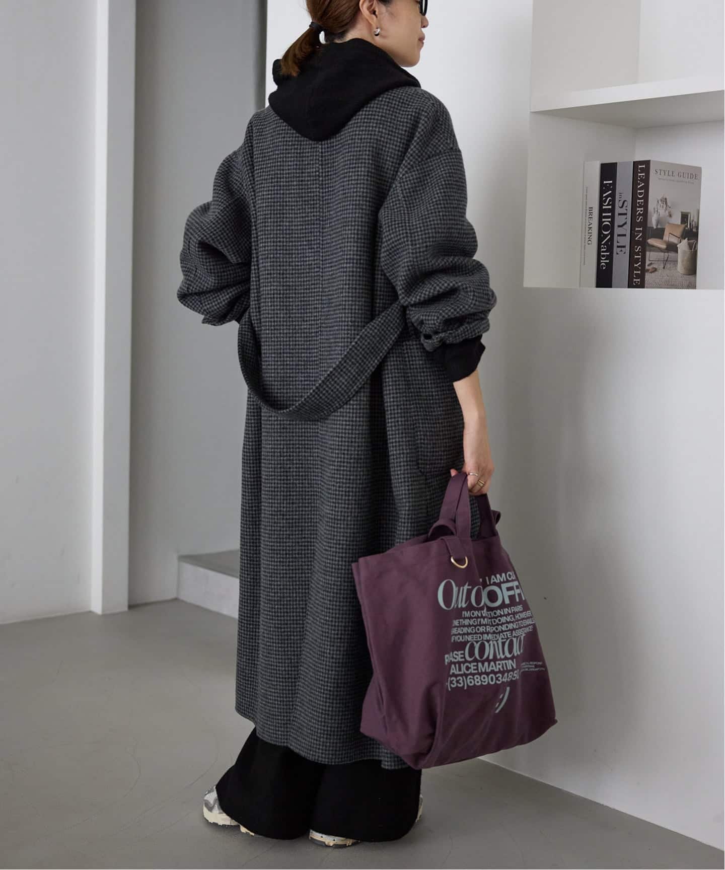 セットアップ対応可》エアリーワイドシルエットフーディー（ニット