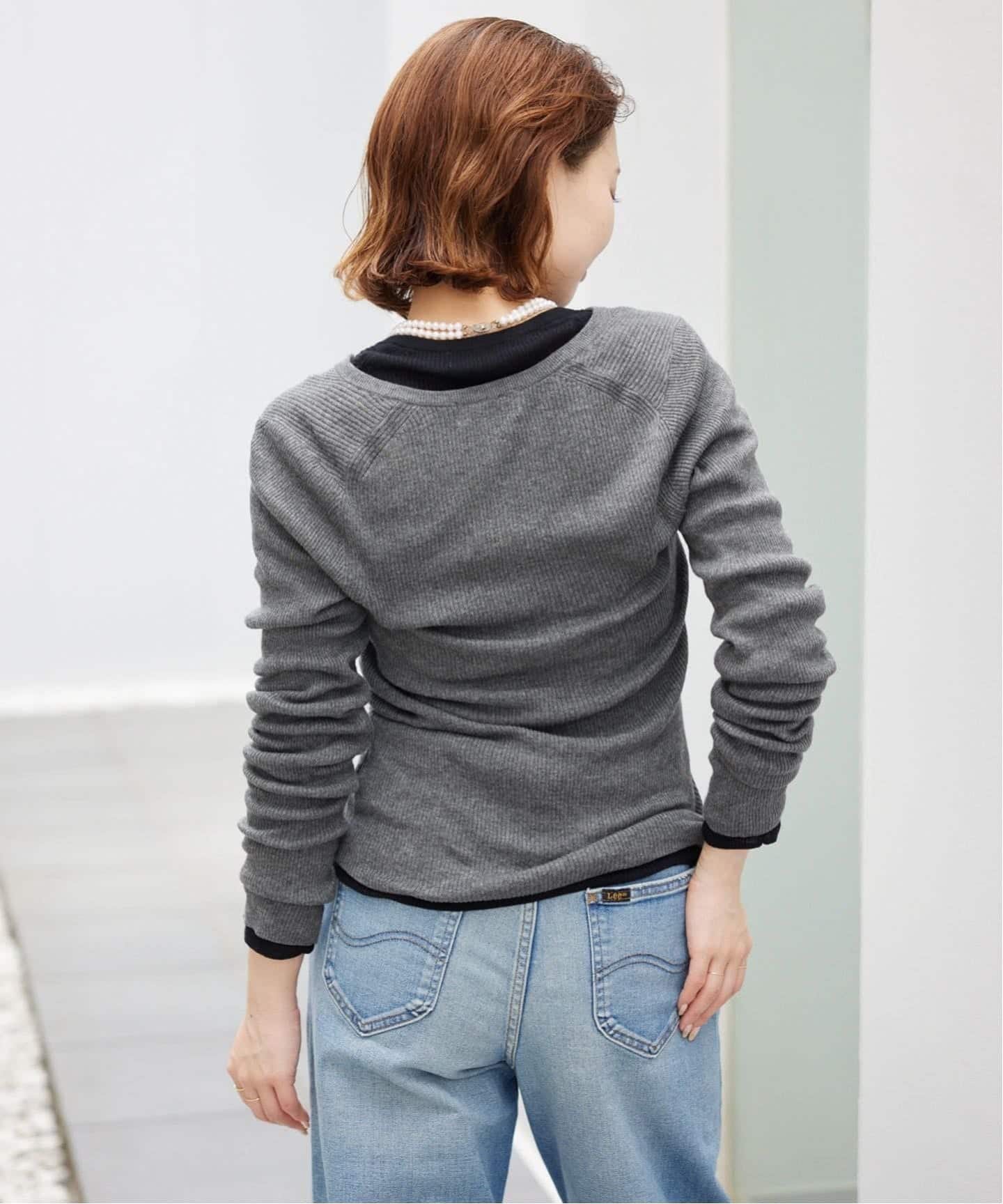 WEB限定/追加》スイビハイゲージヘンリープルオーバー（ニット