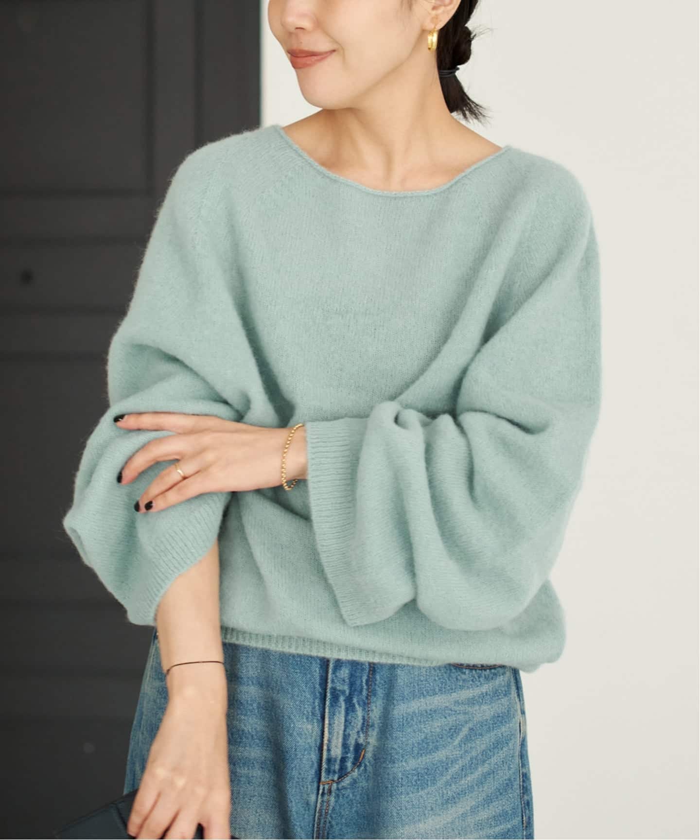 追加》Baby Alpaca ラグラン プルオーバー（ニット／セーター）｜Plage