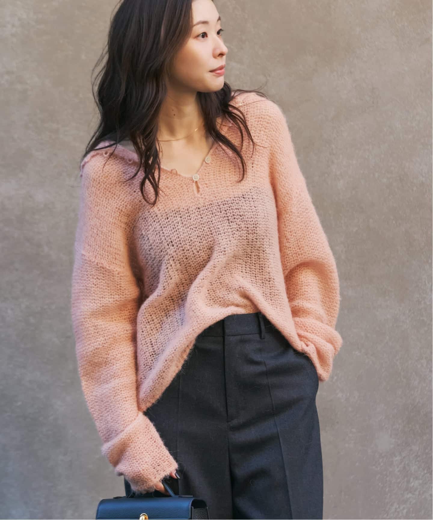 追加》ALPACA MIX BUTTON ニット 3（ニット／セーター）｜Plage