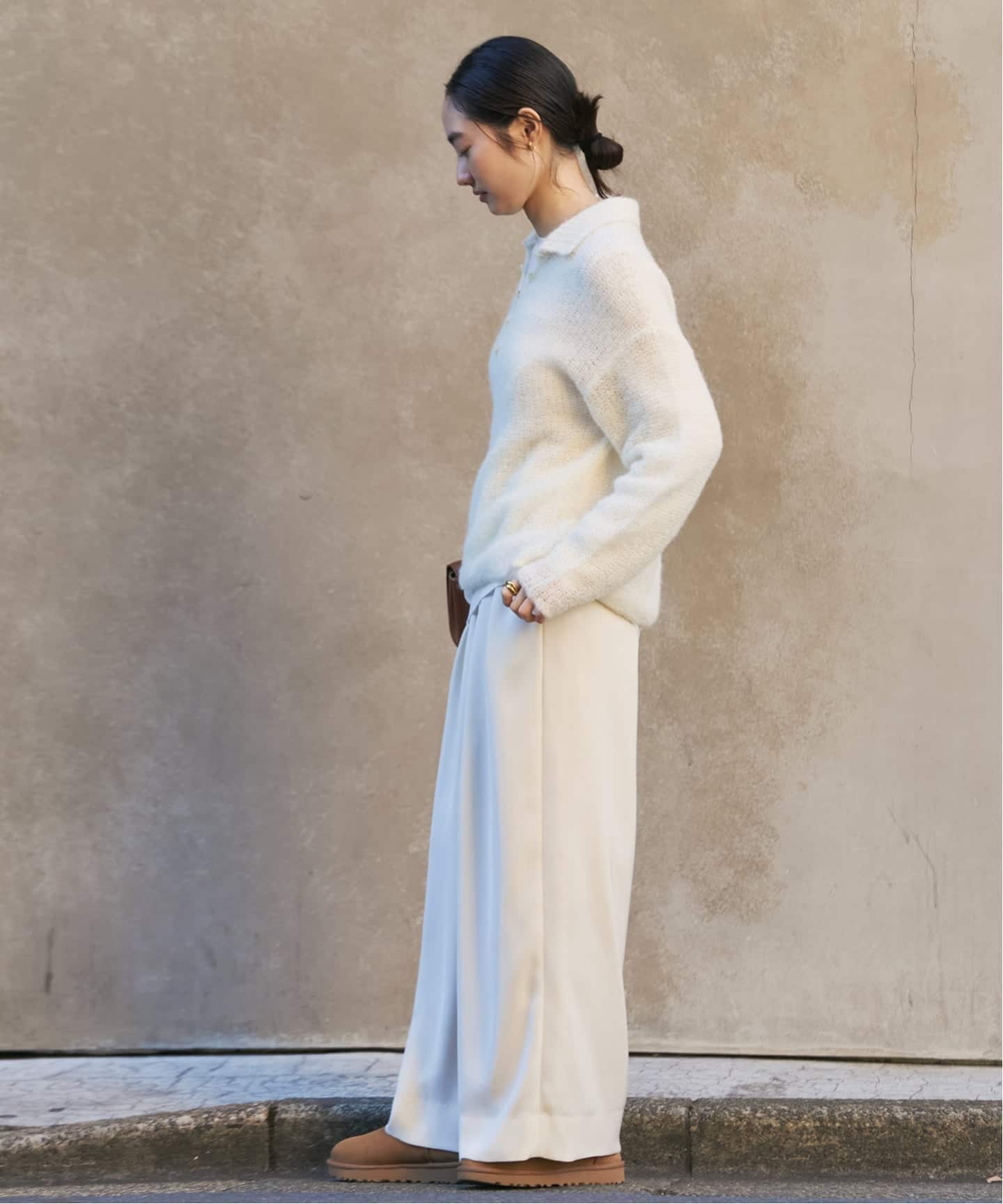 追加》ALPACA MIX BUTTON ニット 4（ニット／セーター）｜Plage