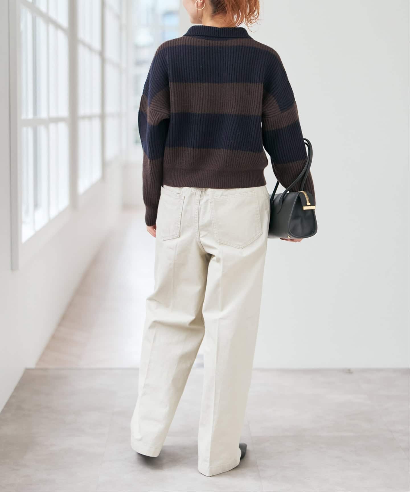 ラガーボーダーニットカーディガン（カーディガン）｜Spick and Span