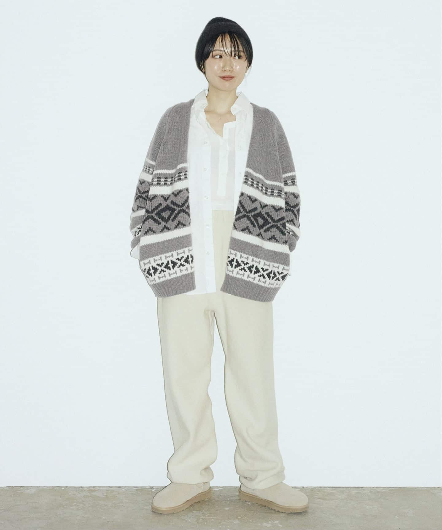 ジャガードカーディガン（カーディガン）｜FRAMeWORK（フレームワーク