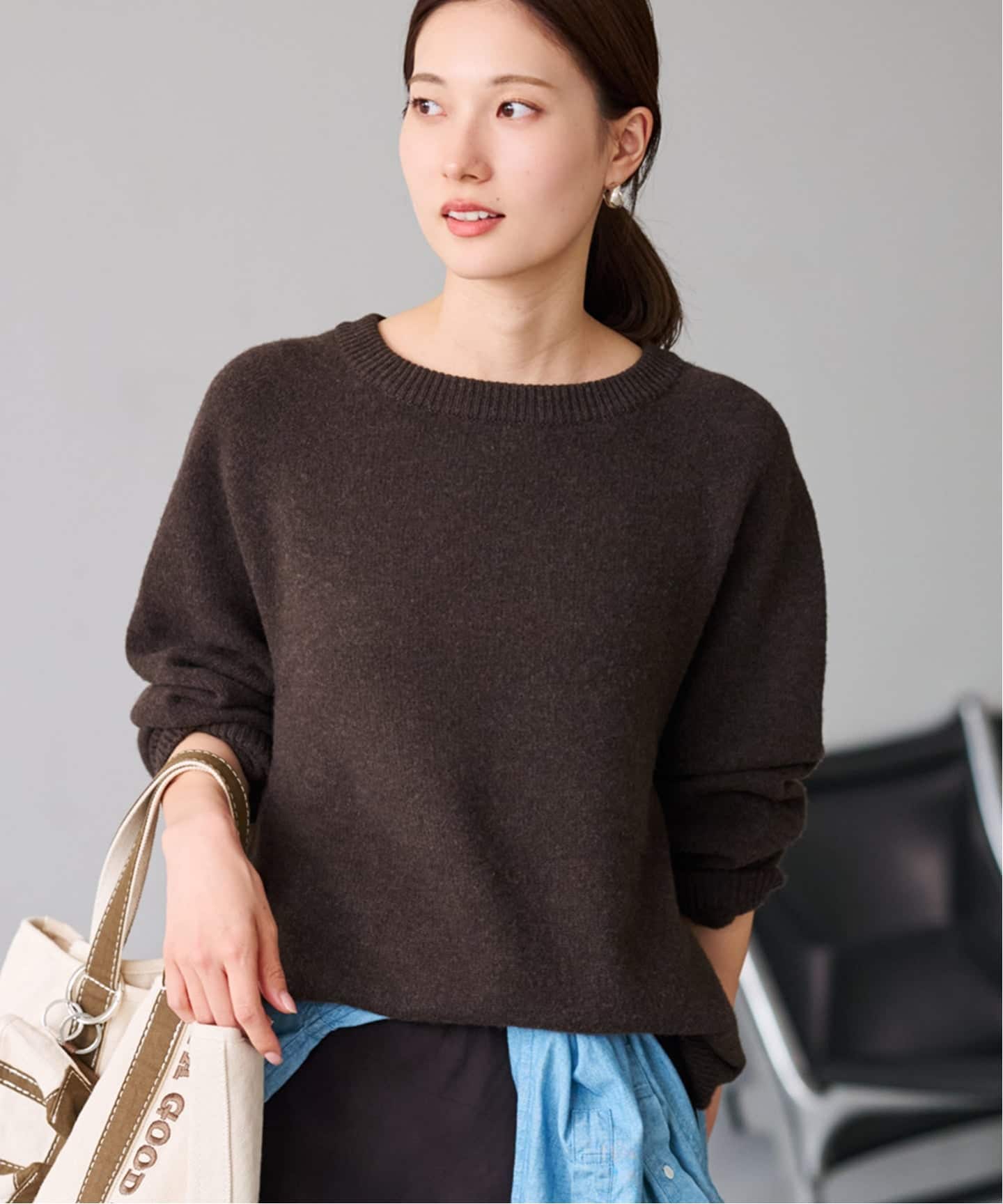 ≪追加≫ラグランスリーブ ワイドプルオーバー（ニット／セーター