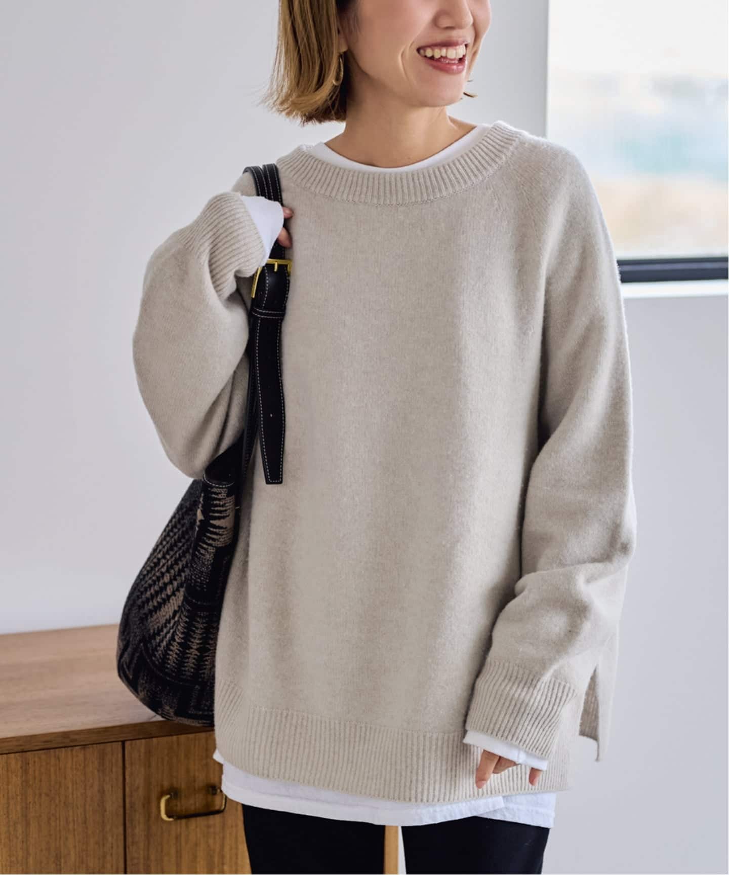 ≪追加≫ラグランスリーブ ワイドプルオーバー 2（ニット／セーター