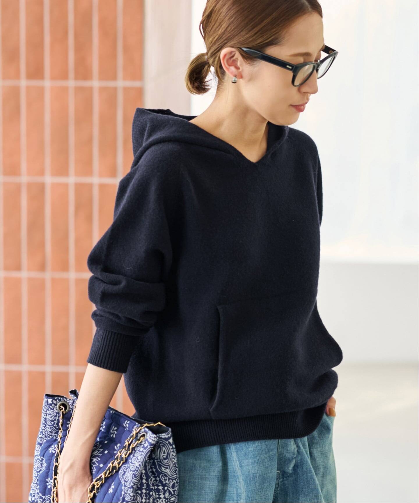 ≪追加≫圧縮ウールフードプルオーバー（ニット／セーター