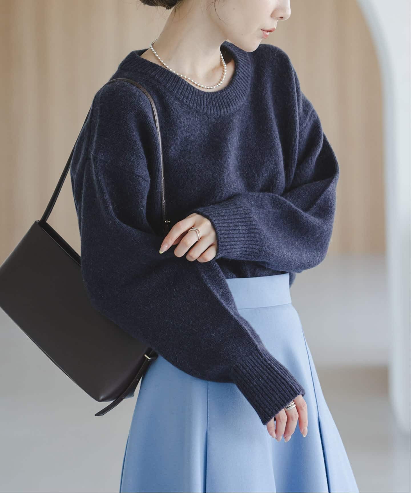 YAKクルーネックプルオーバー（ニット／セーター）｜NOBLE（ノーブル