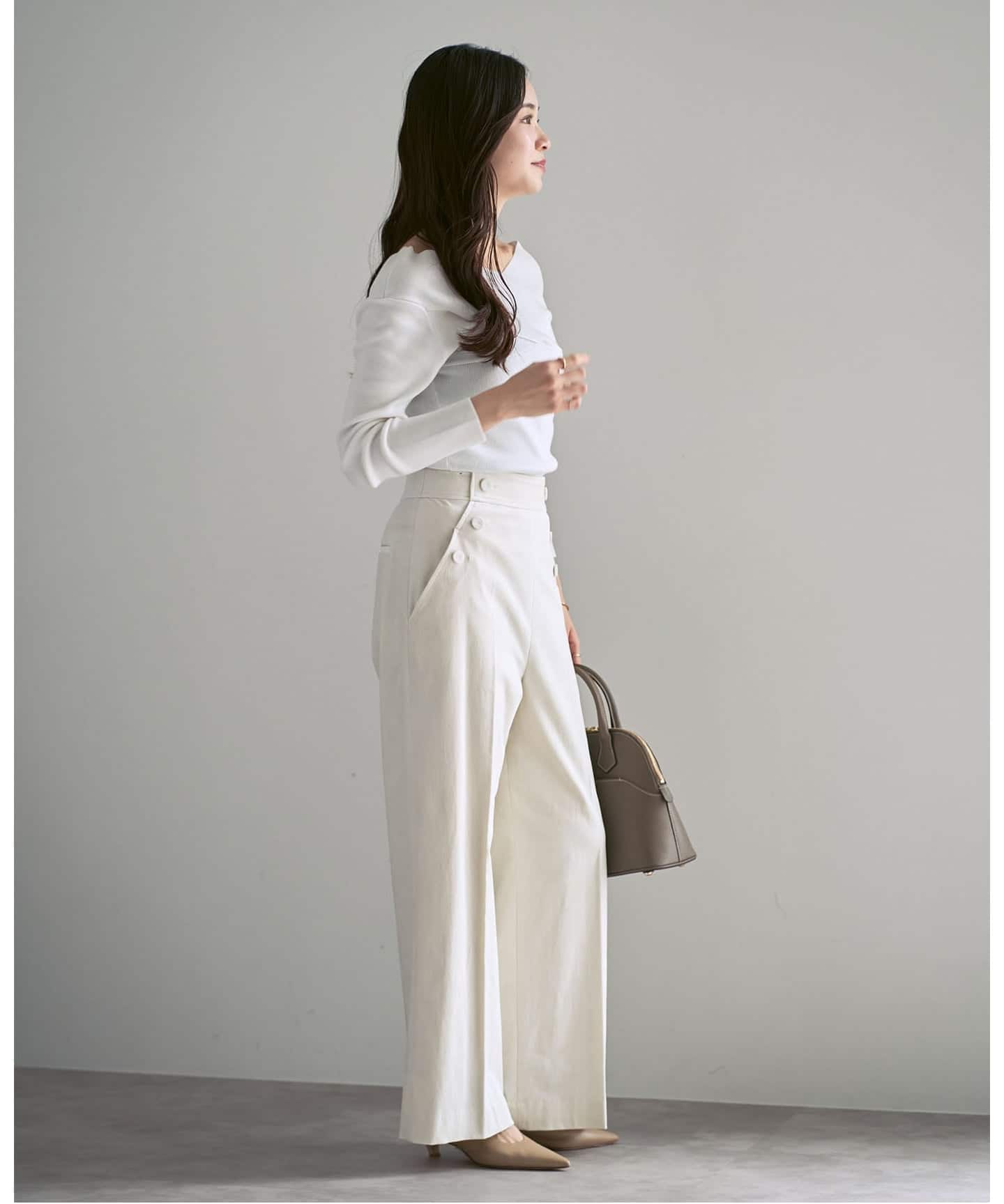 クロスリブオフショルダーニット（ニット／セーター）｜NOBLE