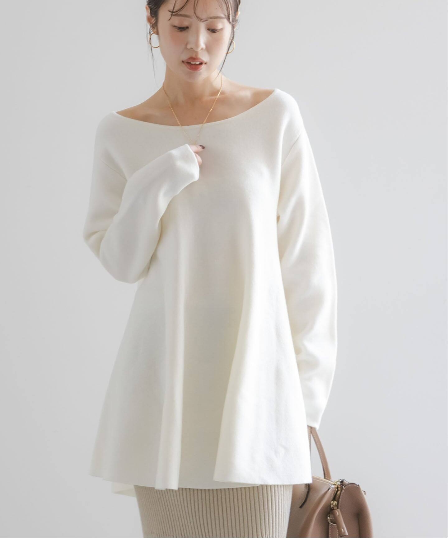 テントライン フレアニット（ニット／セーター）｜NOBLE（ノーブル）の