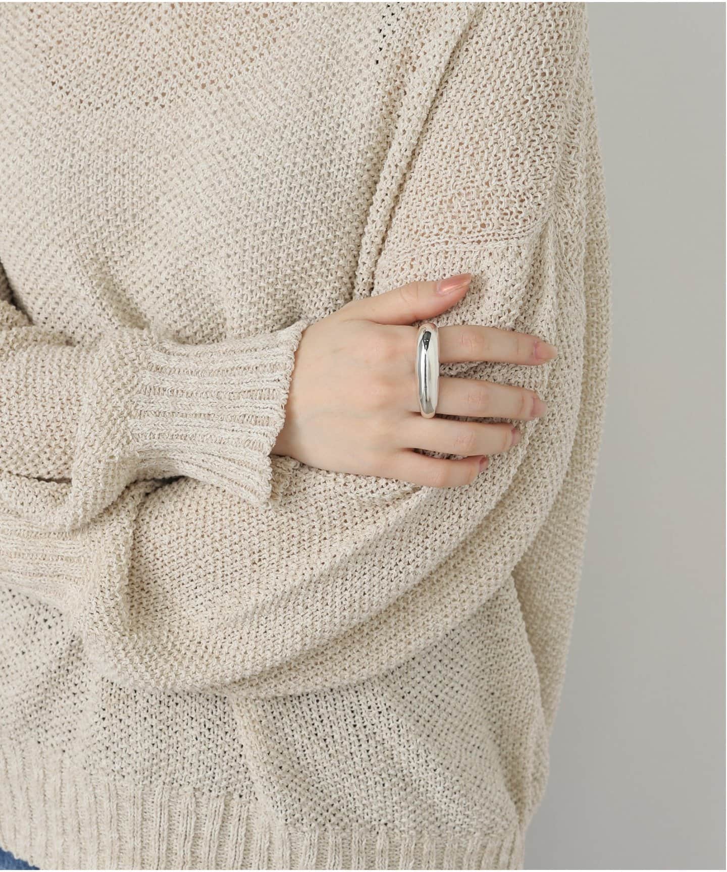 ASAMIFUJIKAWA / アサミフジカワ Shell Thin Doubel Finger リング