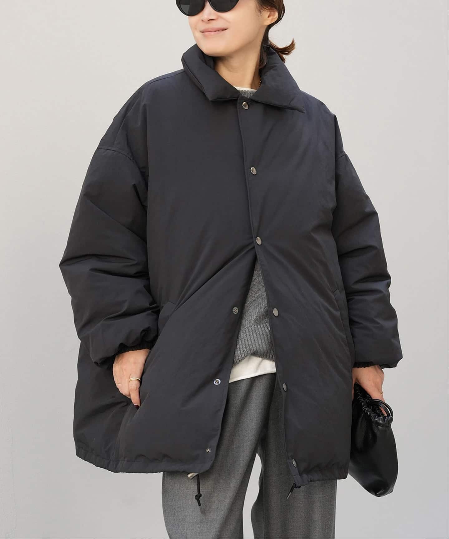 CALUX/キャラクス】PUFFER COACH JACKET（ダウンジャケット