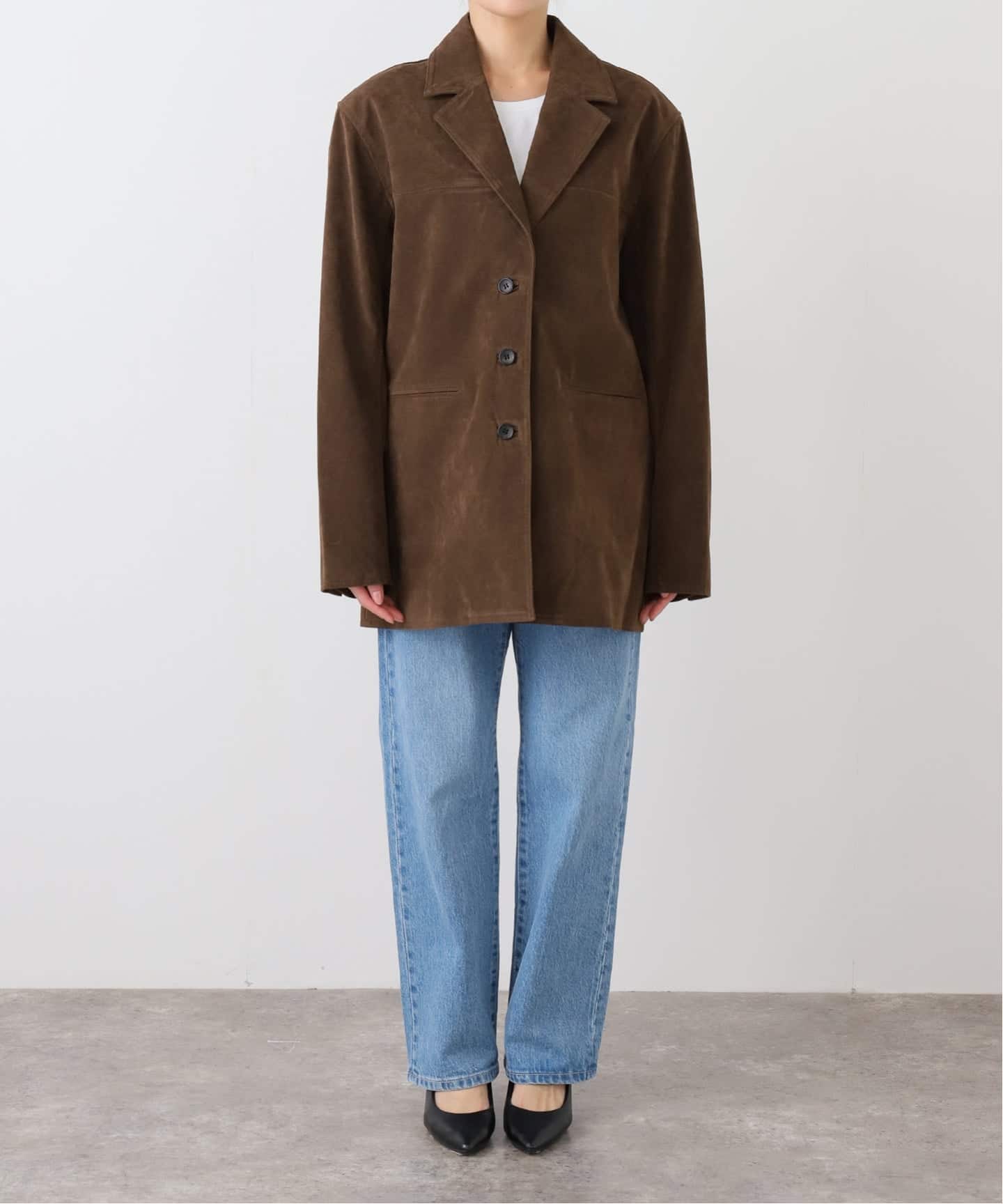 anuke Eco Suede Jacket（テーラードジャケット）｜BOICE FROM
