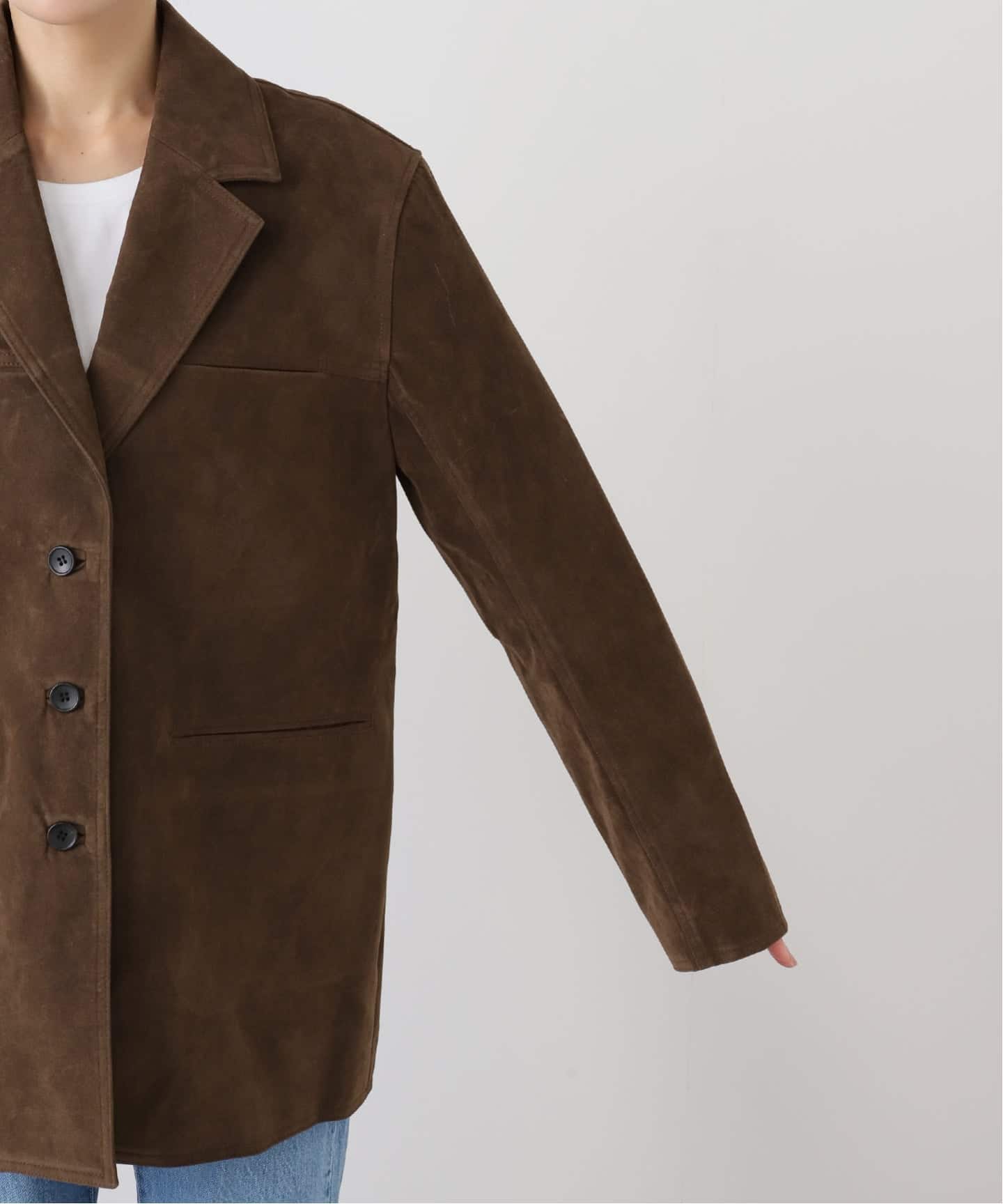 anuke Eco Suede Jacket（テーラードジャケット）｜BOICE FROM