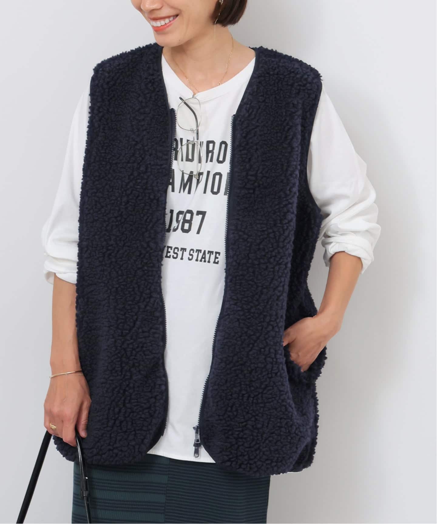 追加》別注【Champion/チャンピオン】ボアフリースベスト（ベスト