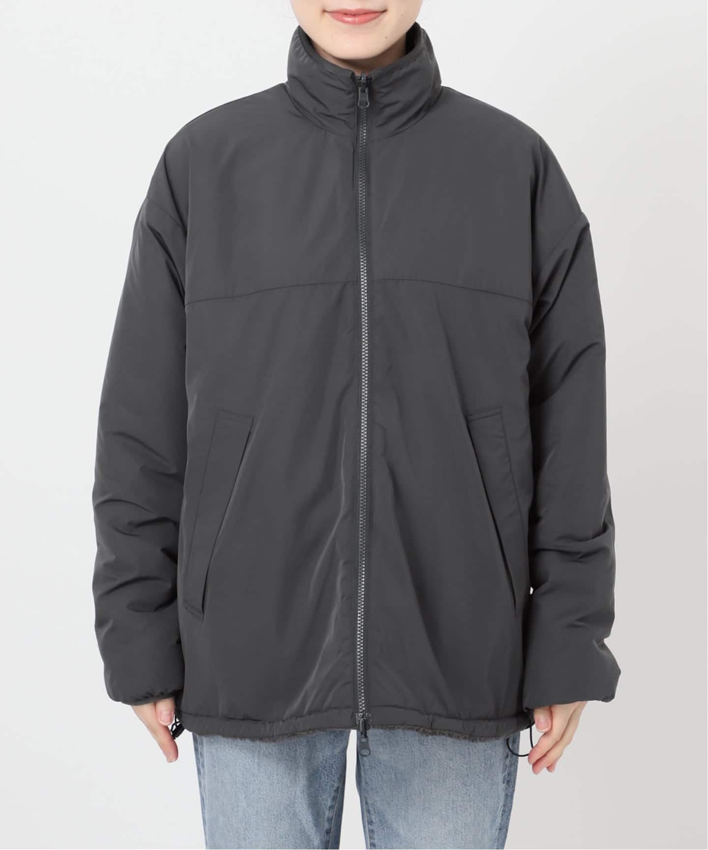 WEB限定カラー有り》リバーシブルボアブルゾン（ボア・フリース