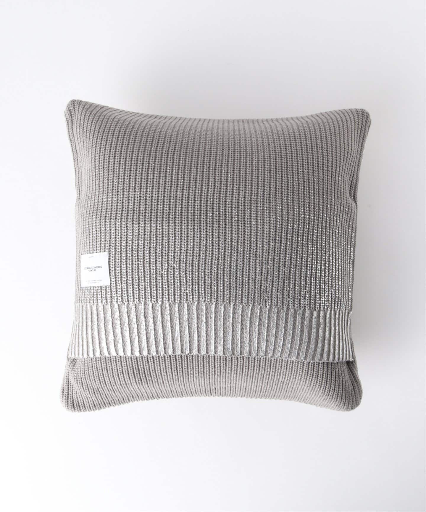 SILVER PRINT KNIT CUSHION クッションカバー 45cm（クッション
