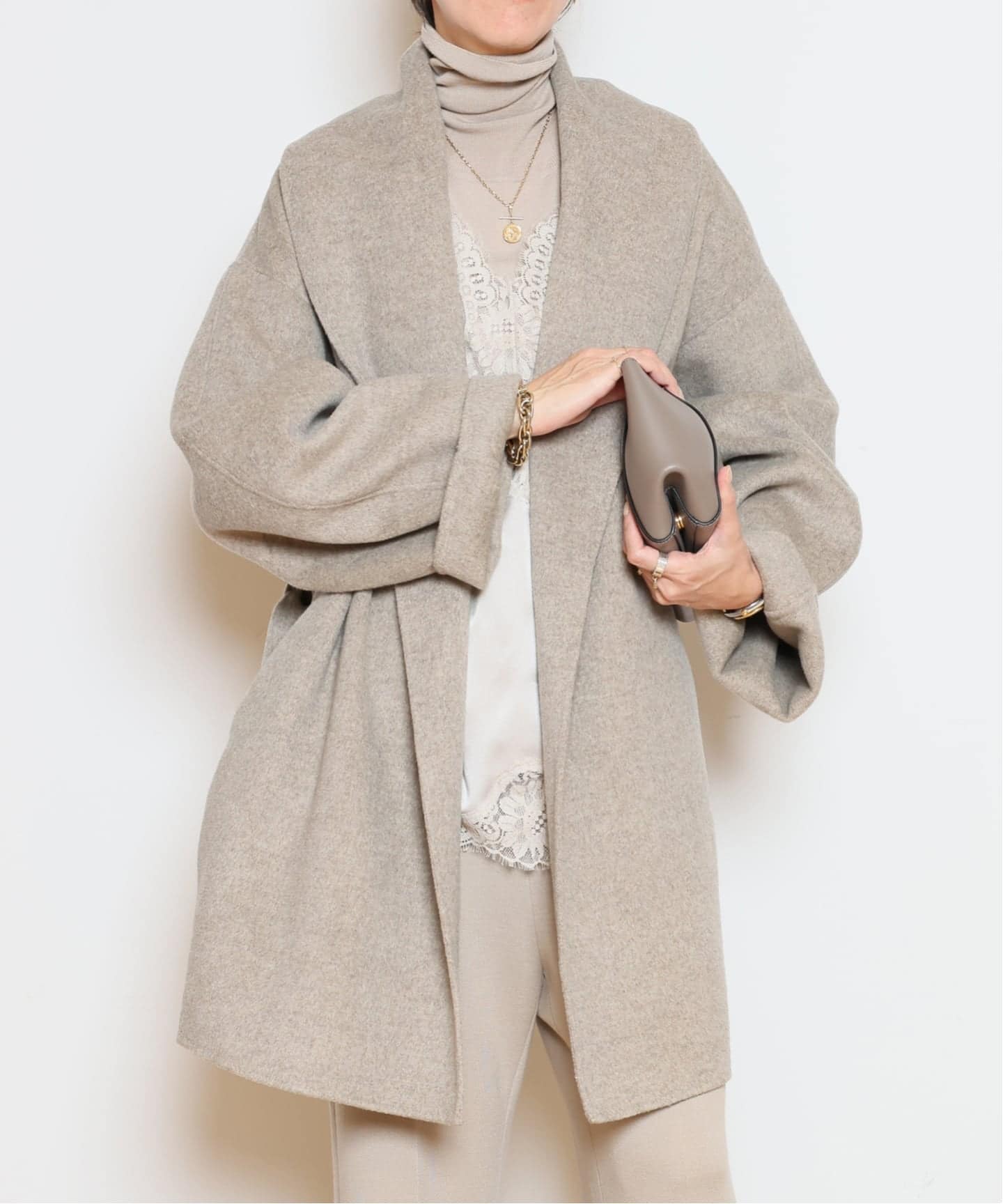 ALMA ROSA/アルマ ローザ】SHAWL COLLAR SHORT コート（その他ブルゾン
