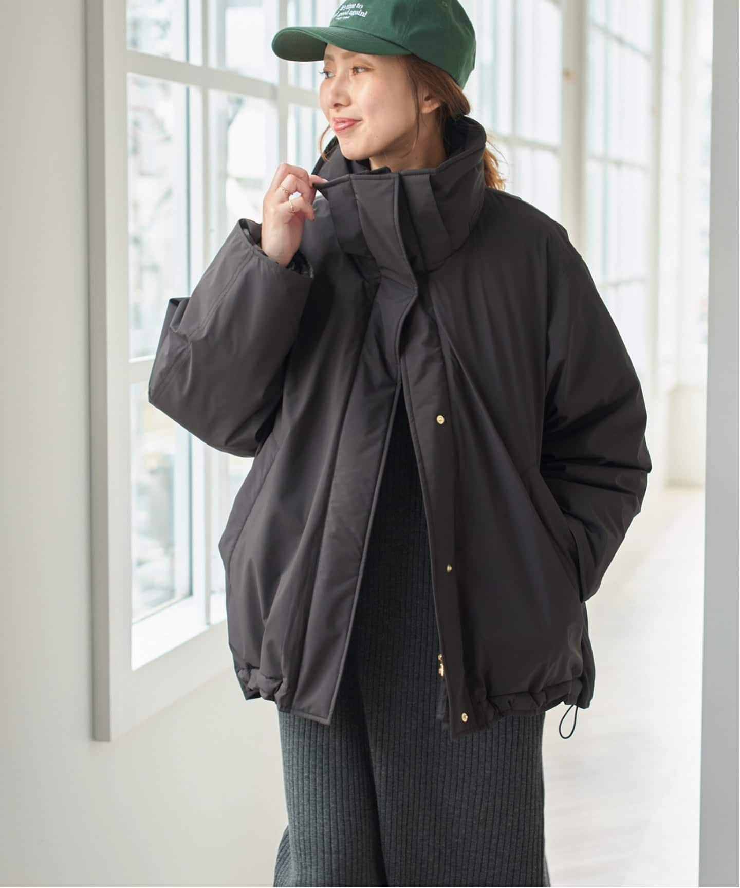 追加》2WAY撥水ダウンハーフコート（ダウン・中綿ベスト）｜Spick and