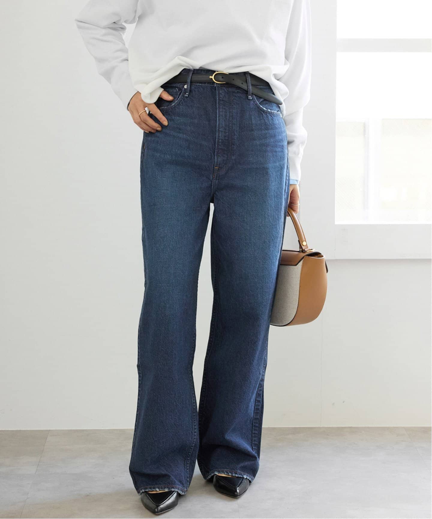 upper hights/アッパーハイツ 別注 THE GARNET ワイドストレートデニム