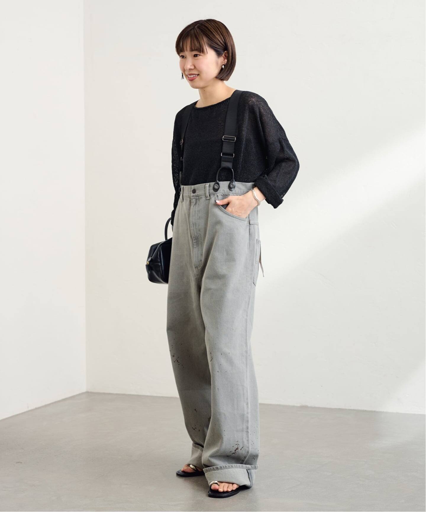 PAYDAY /ペイデイ サスペンダー付きペイント加工デニム（デニムパンツ